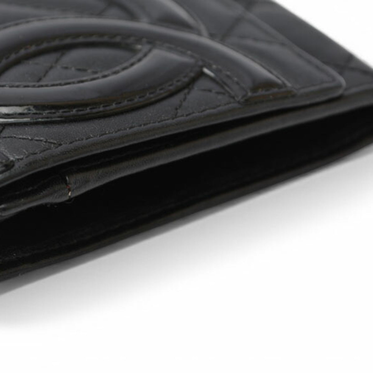Chanel Black Pink Leather Wallet (Bi-Fold) (Pre-Owned)