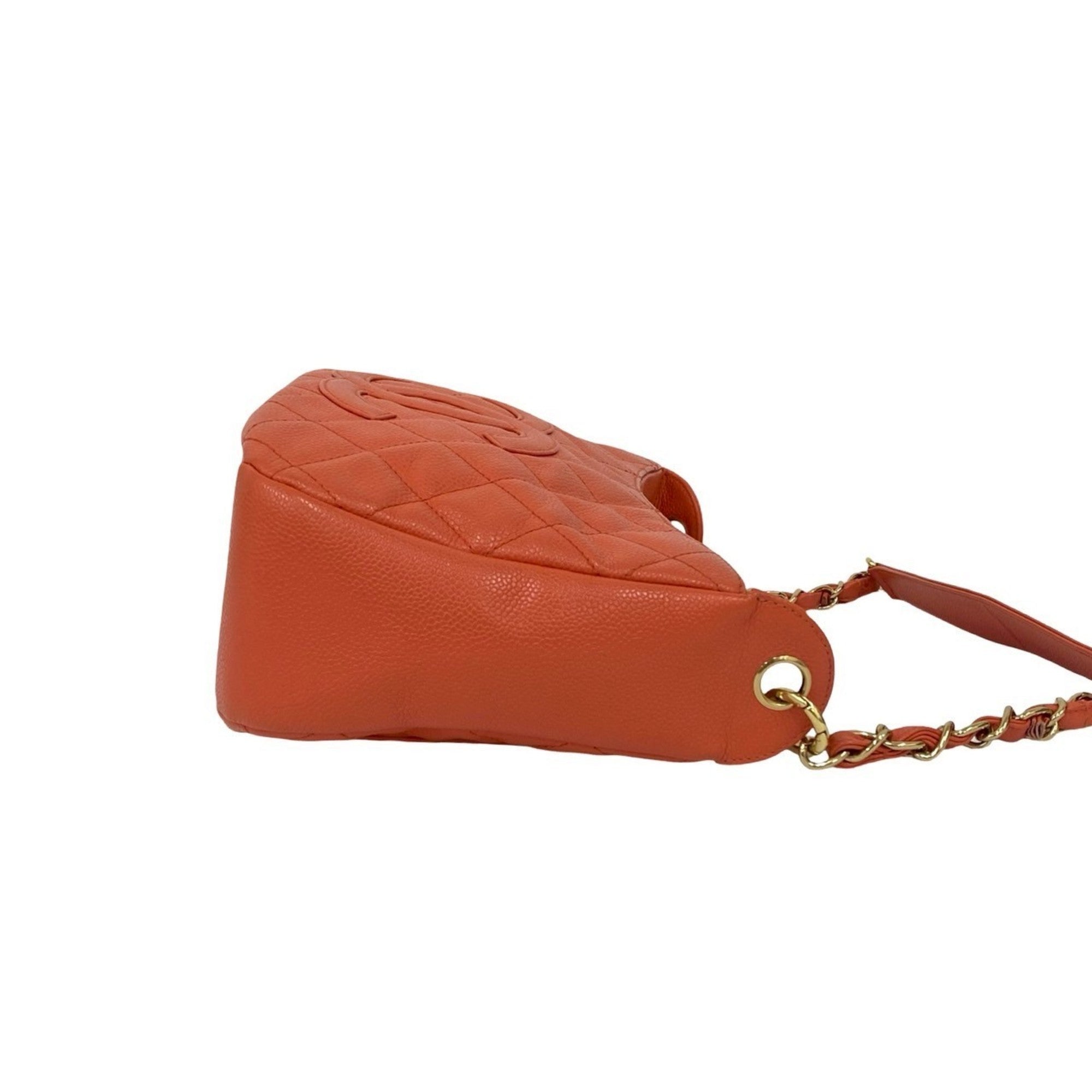 Chanel Pink Grained Calfskin Handbag Shoulder Bag (Pre-Owned)