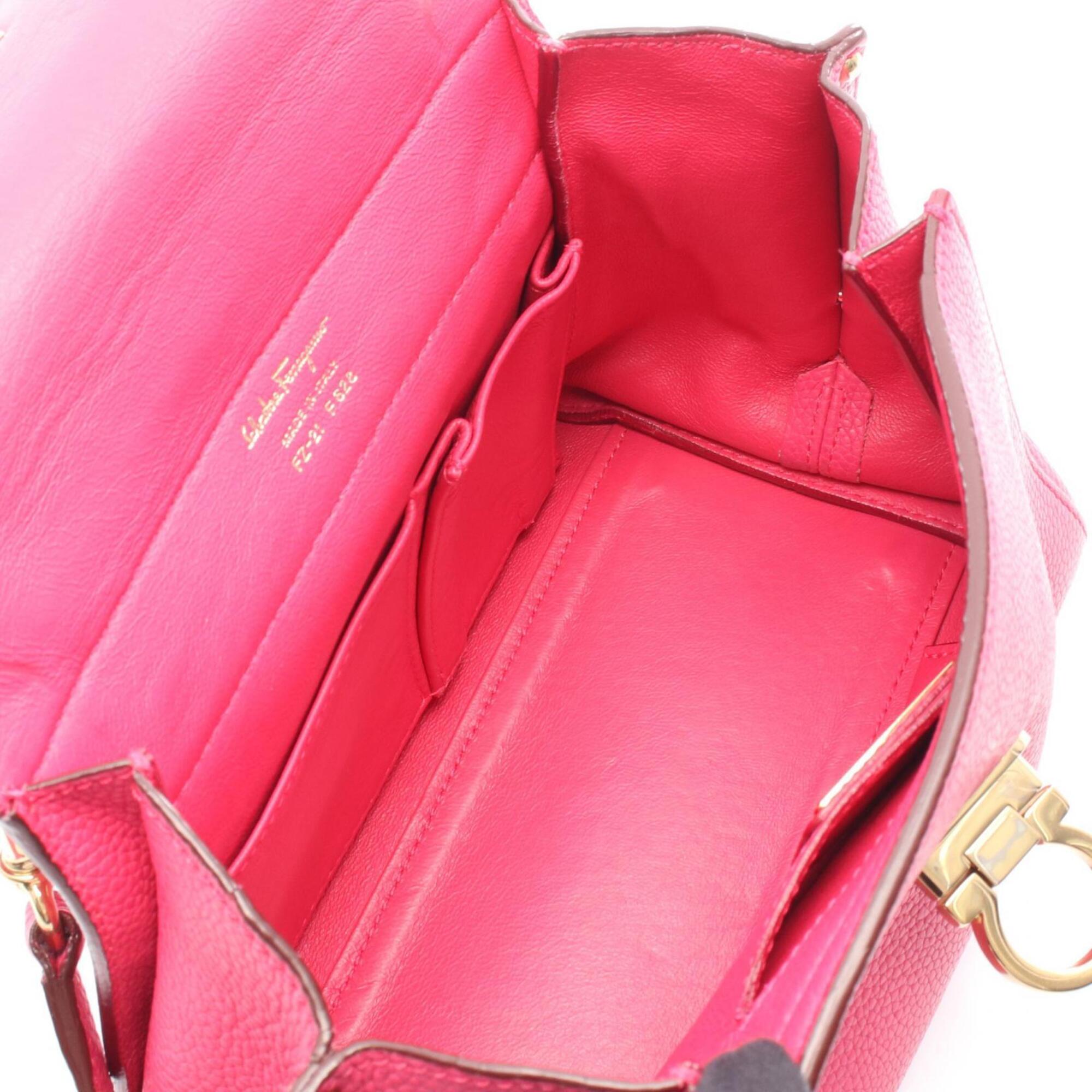 Salvatore Ferragamo Pink Leather Handbag (Pre-Owned)