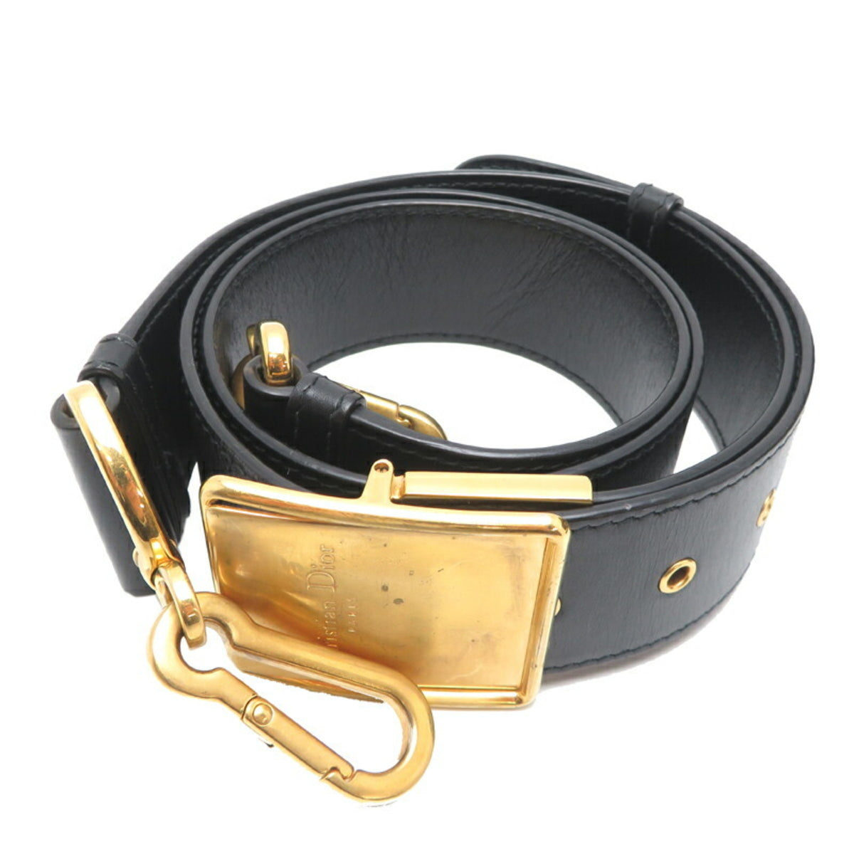 Christian Dior Black Leather Shoulder Bag (Pre-Owned)