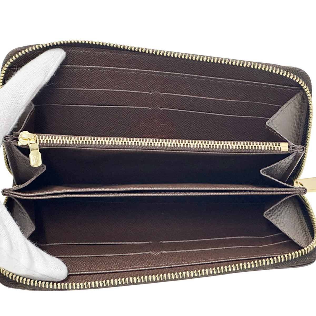 Louis Vuitton Damier Brown Ebene Damier Canvas Long Wallet (Bi-Fold) (Pre-Owned)
