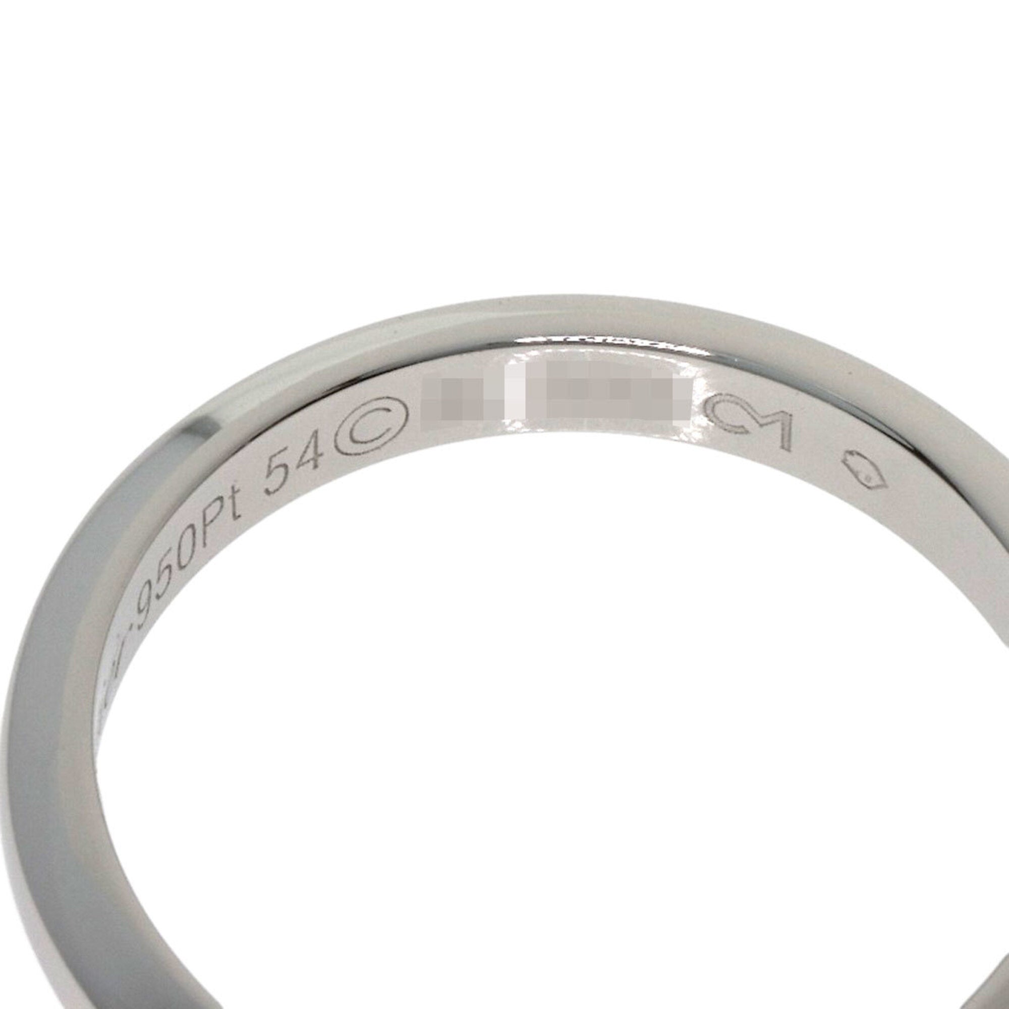 Cartier Platinum Platinum 950 Band Ring (Pre-Owned)