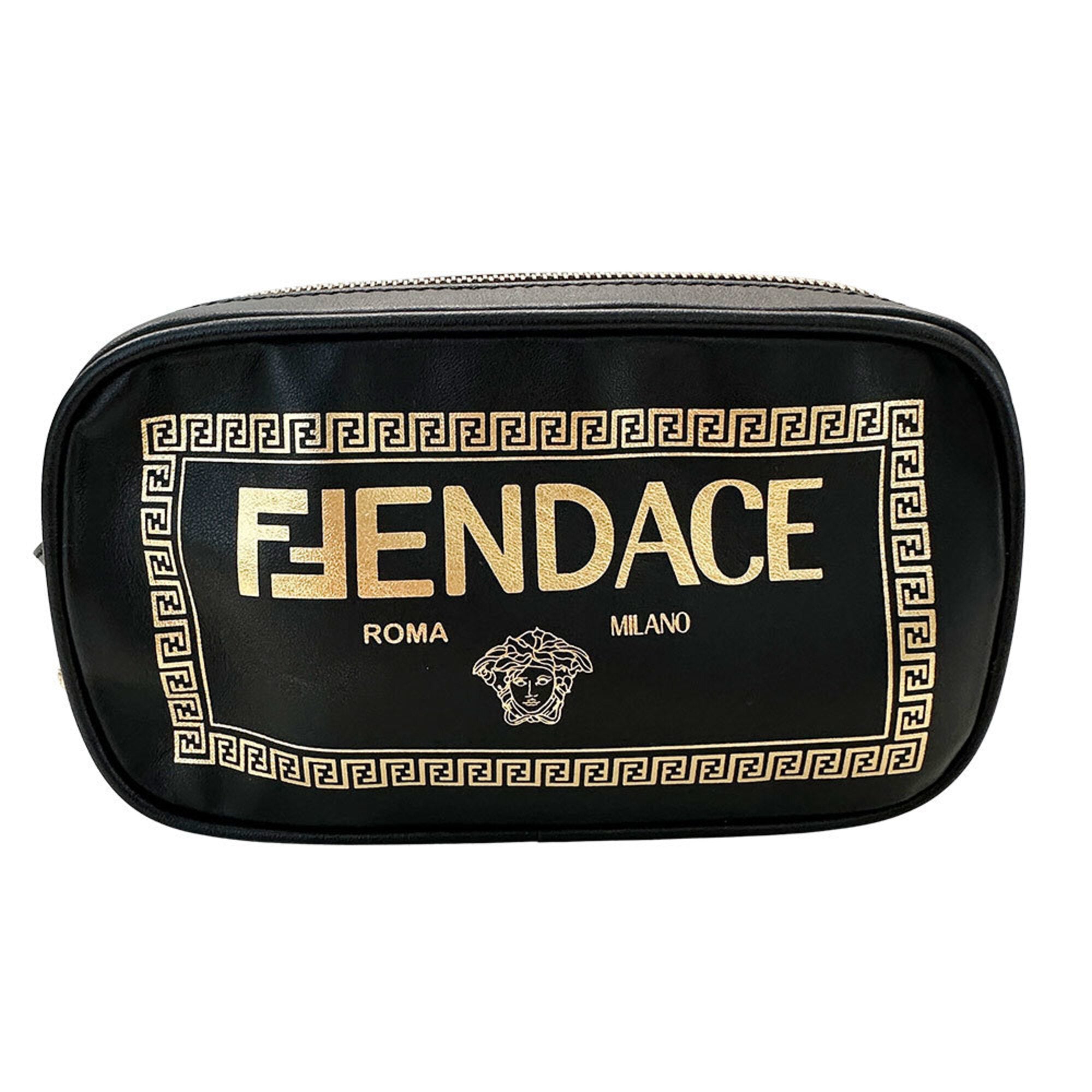 Fendi Black Leather Handbag Shoulder Bag (Pre-Owned)