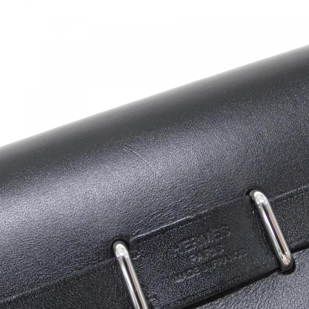 Hermes Black Ecru Shoulder Bag (Pre-Owned)