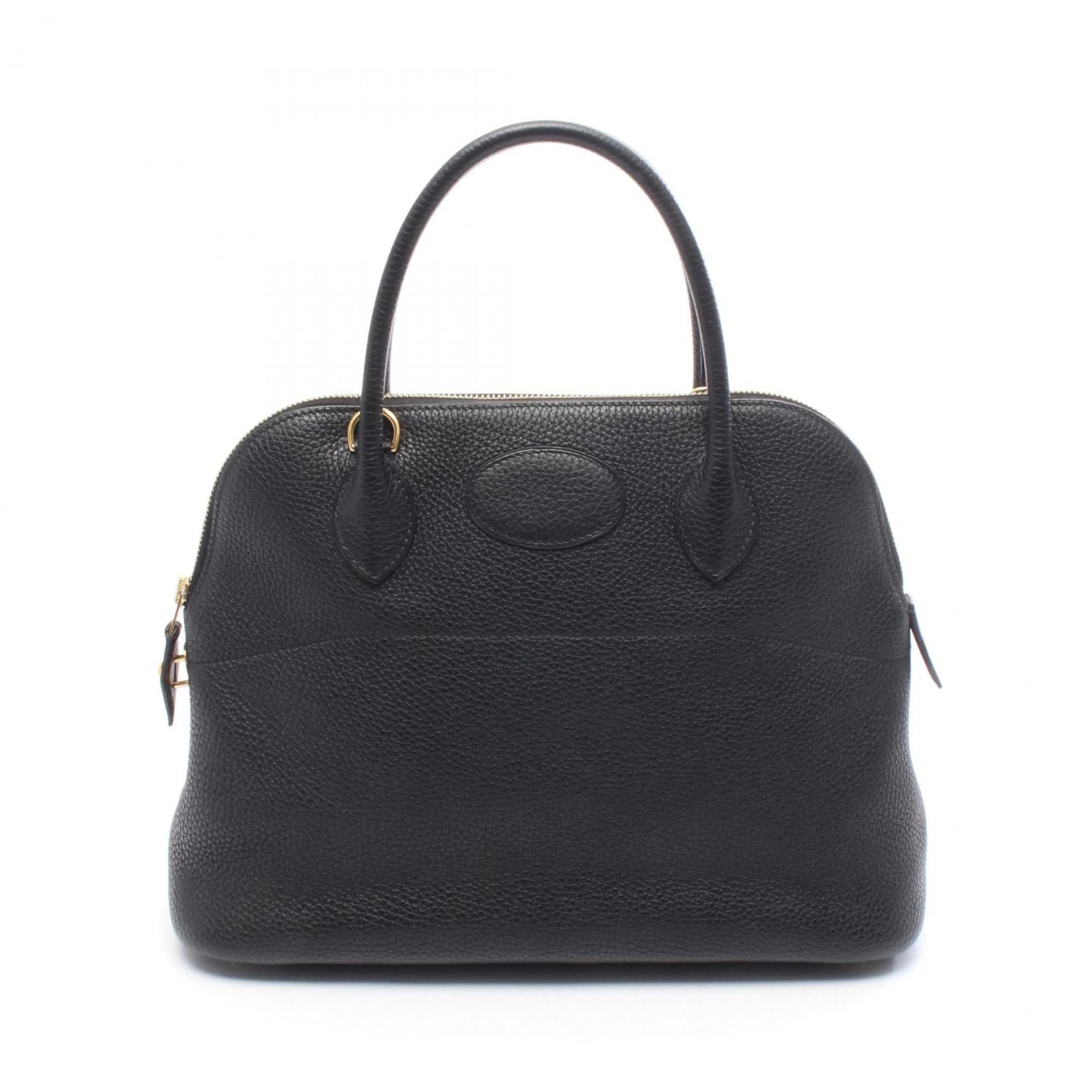 Hermes Black Taurillon Clemence Leather Leather Handbag (Pre-Owned)