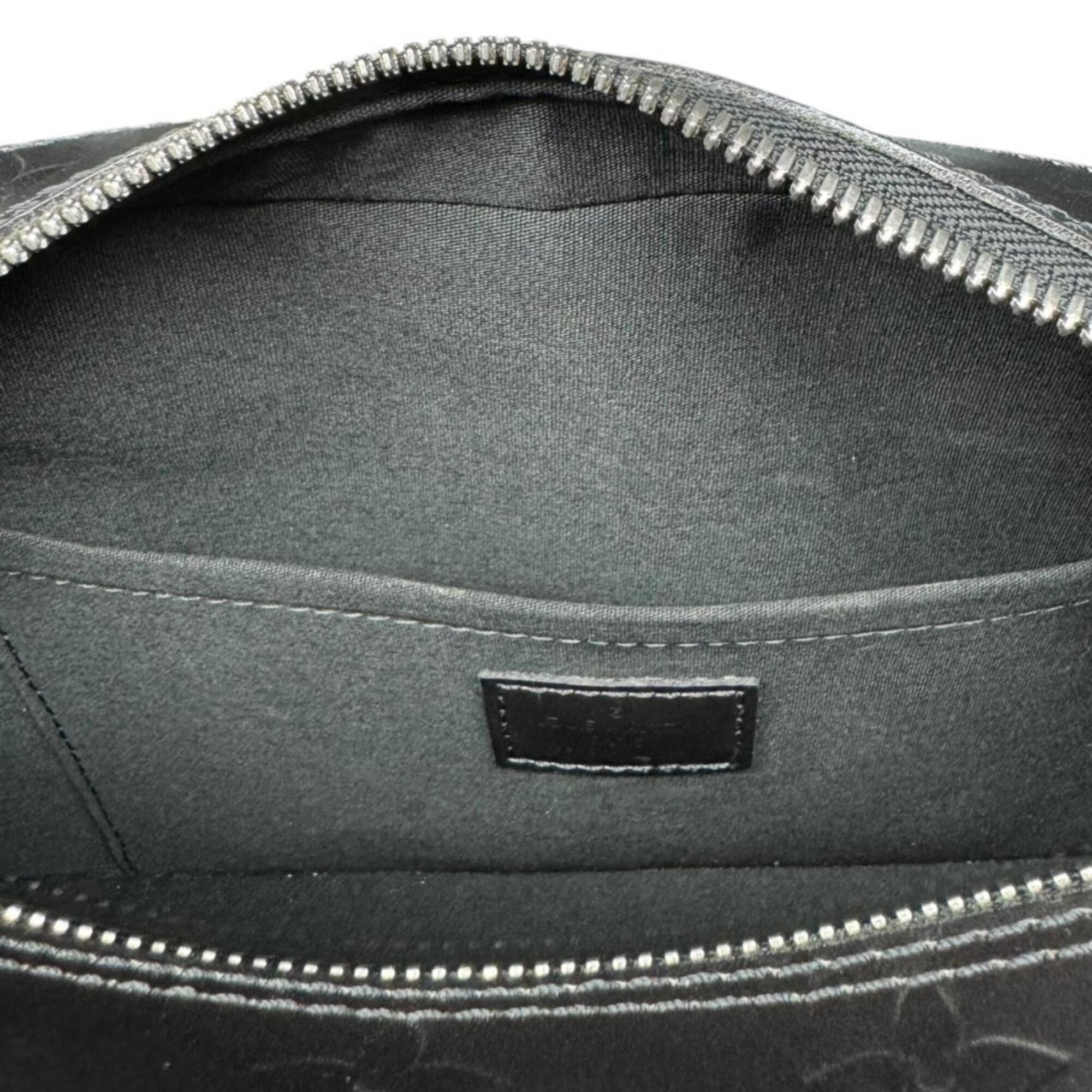 Louis Vuitton Gray Noir Monogram Mat Handbag (Pre-Owned)