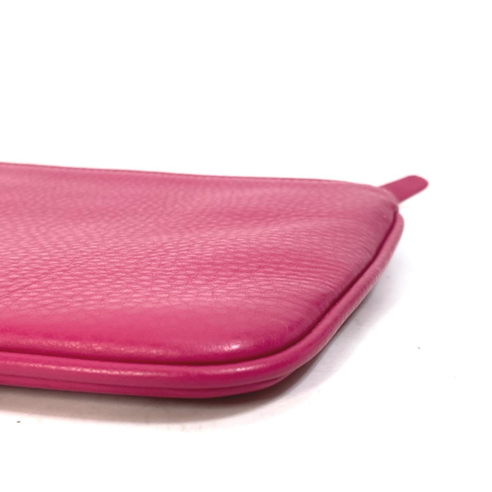 Balenciaga Black Pink Leather Clutch Bag Pouch (Pre-Owned)