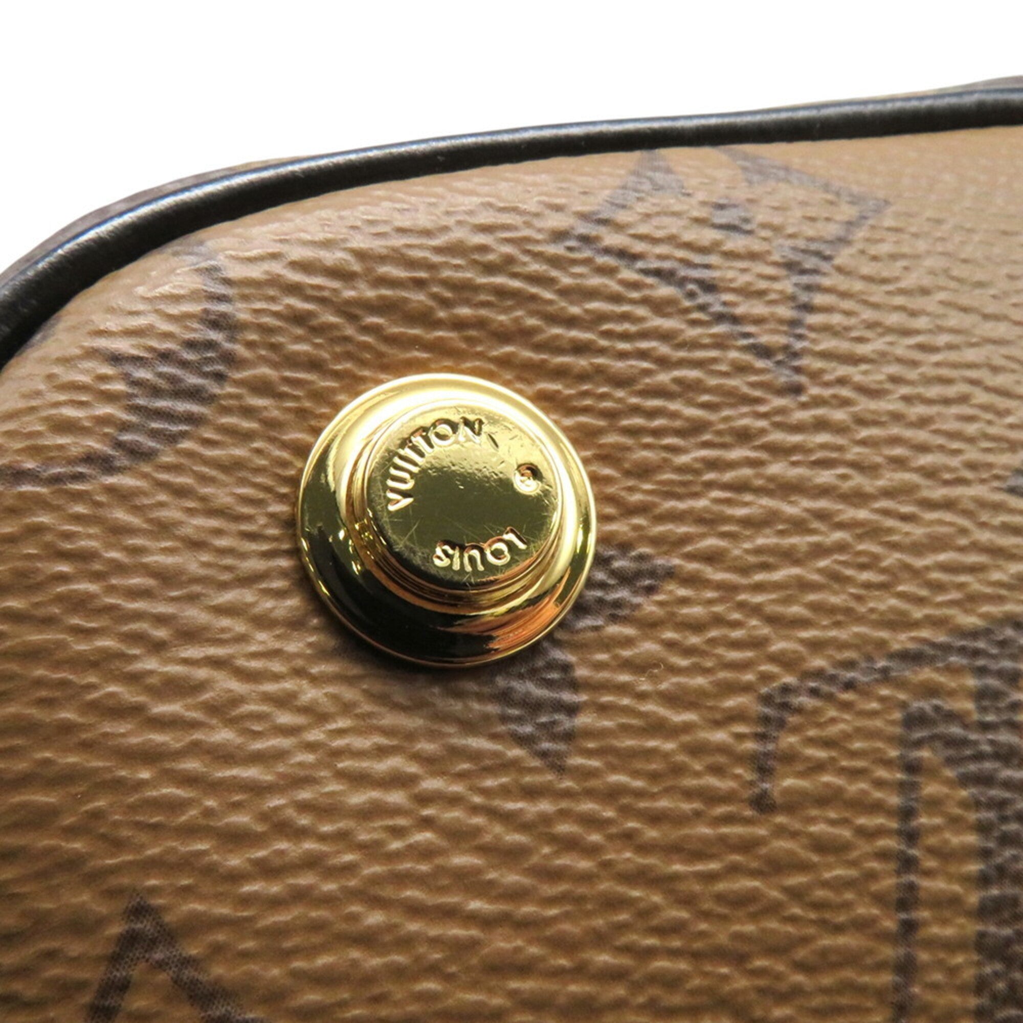 Louis Vuitton Monogram Reverse Noir Monogram Reverse Monogram Handbag Shoulder Bag (Pre-Owned)
