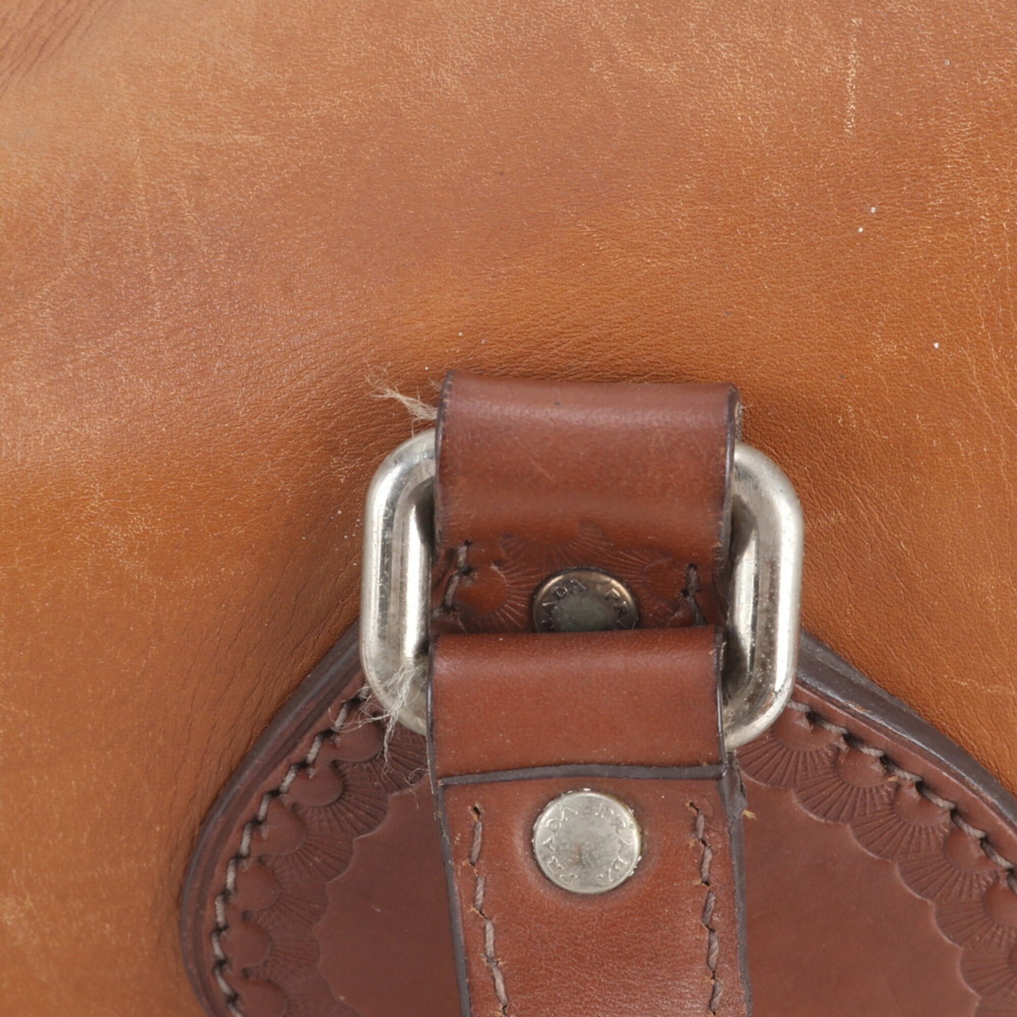 Prada Brown Leather Handbag Shoulder Bag Tote Bag (Pre-Owned)