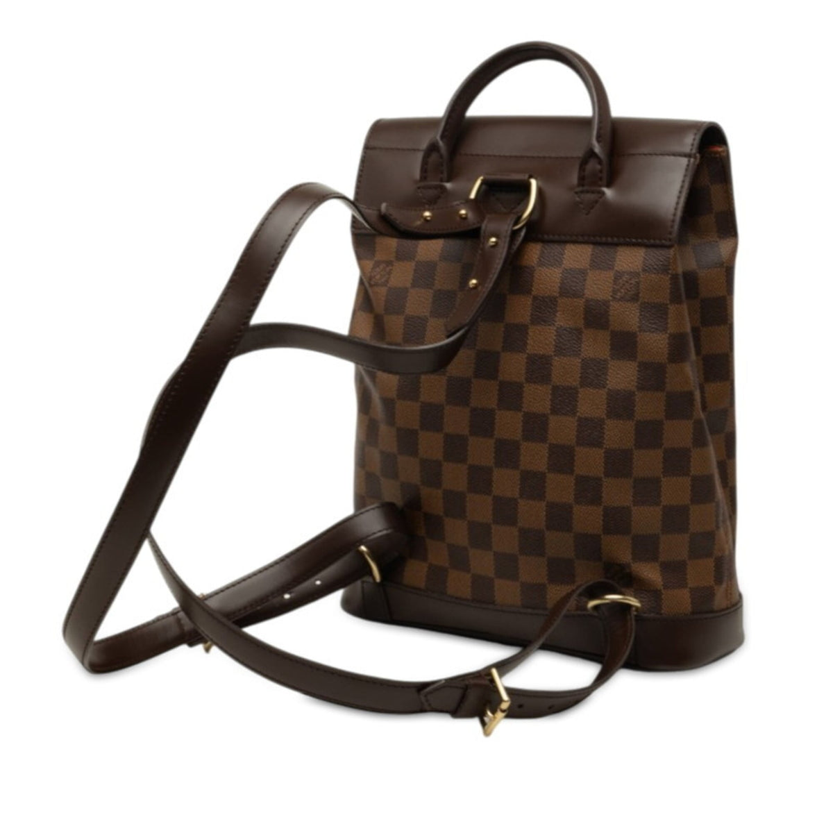 Louis Vuitton Damier Brown Pvc Leather Backpack (Pre-Owned)