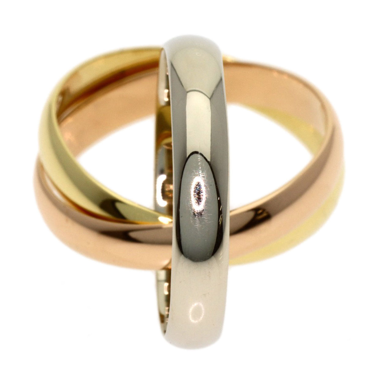 Cartier Trinity Pink White Yellow Band Ring (Pre-Owned)