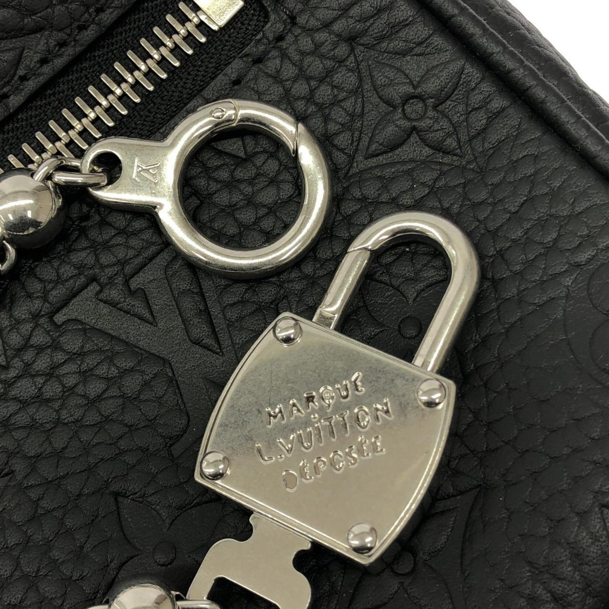 Louis Vuitton Black Leather Shoulder Bag (Pre-Owned)