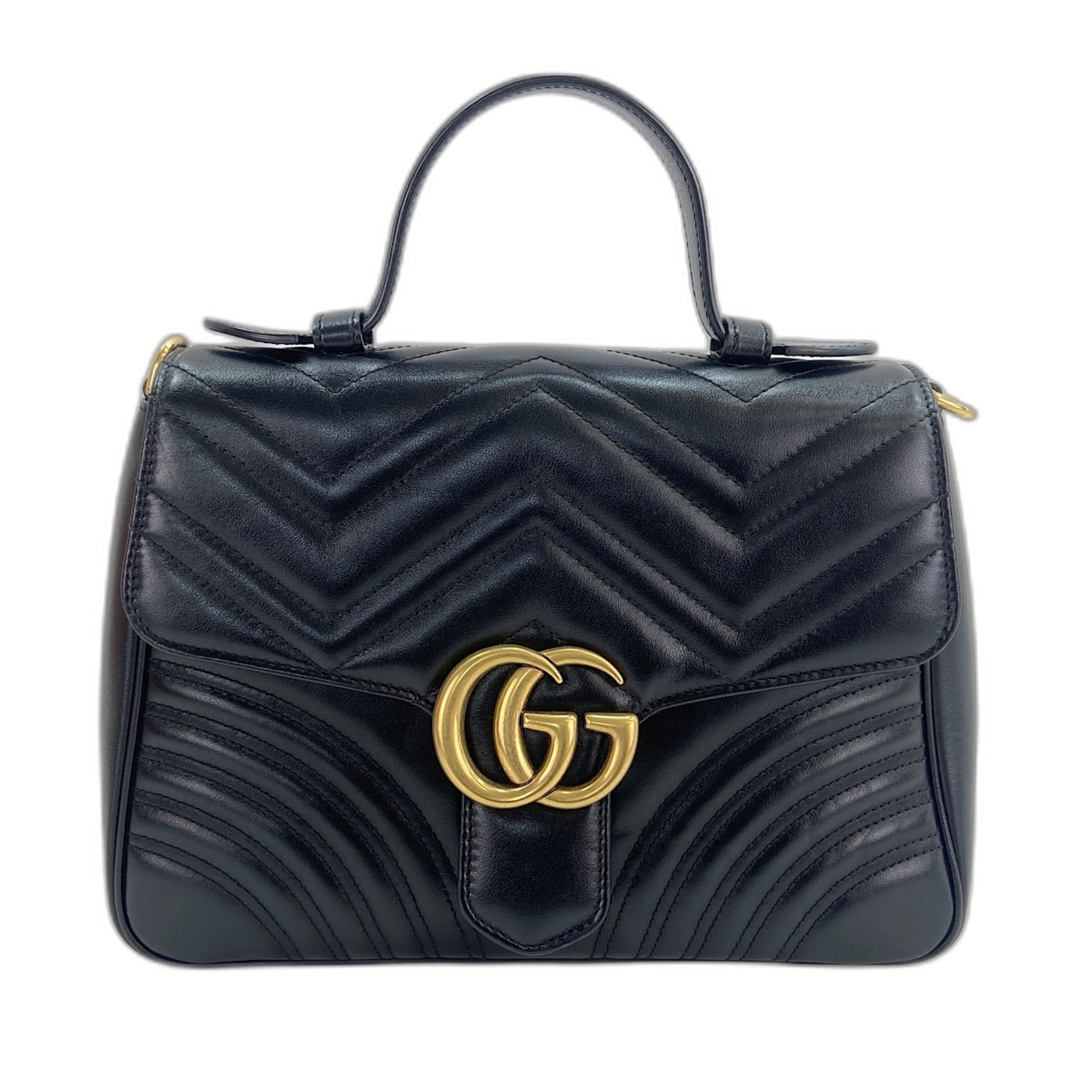 Gucci Black Handbag Shoulder Bag (Pre-Owned)