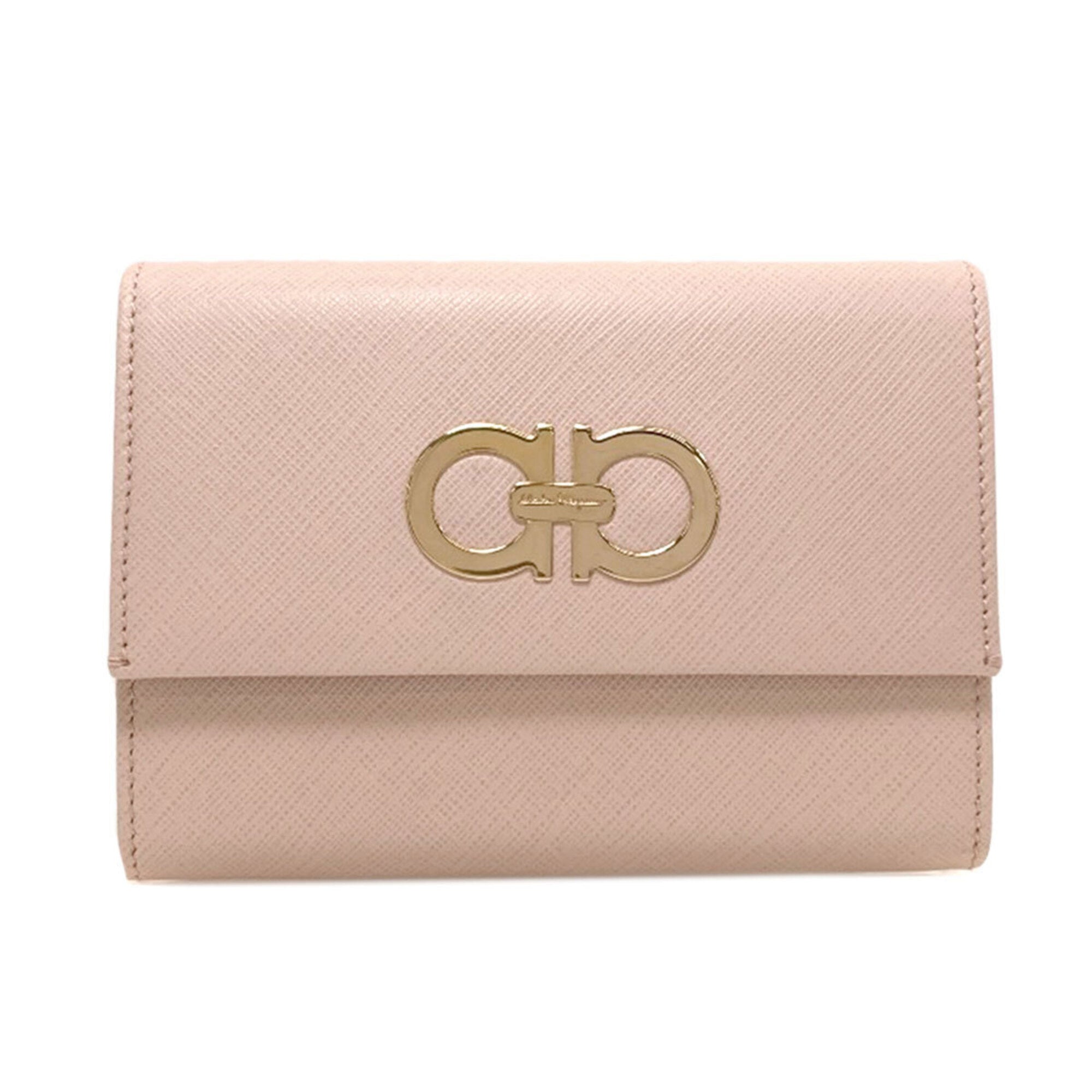 Salvatore Ferragamo Pink Leather Wallet (Bi-Fold) (Pre-Owned)