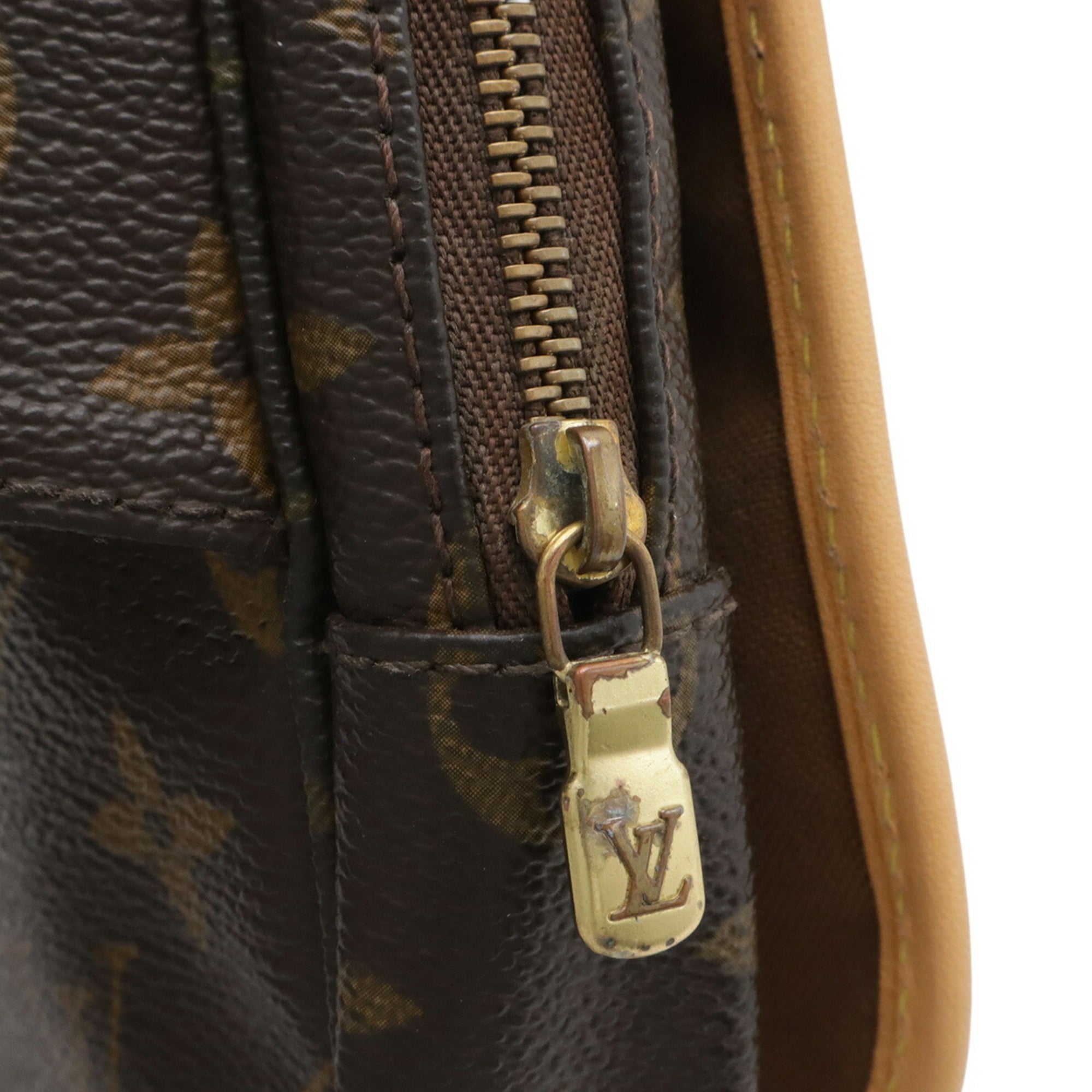 Louis Vuitton Brown Monogram Monogram Shoulder Bag Sling Bag (Pre-Owned)