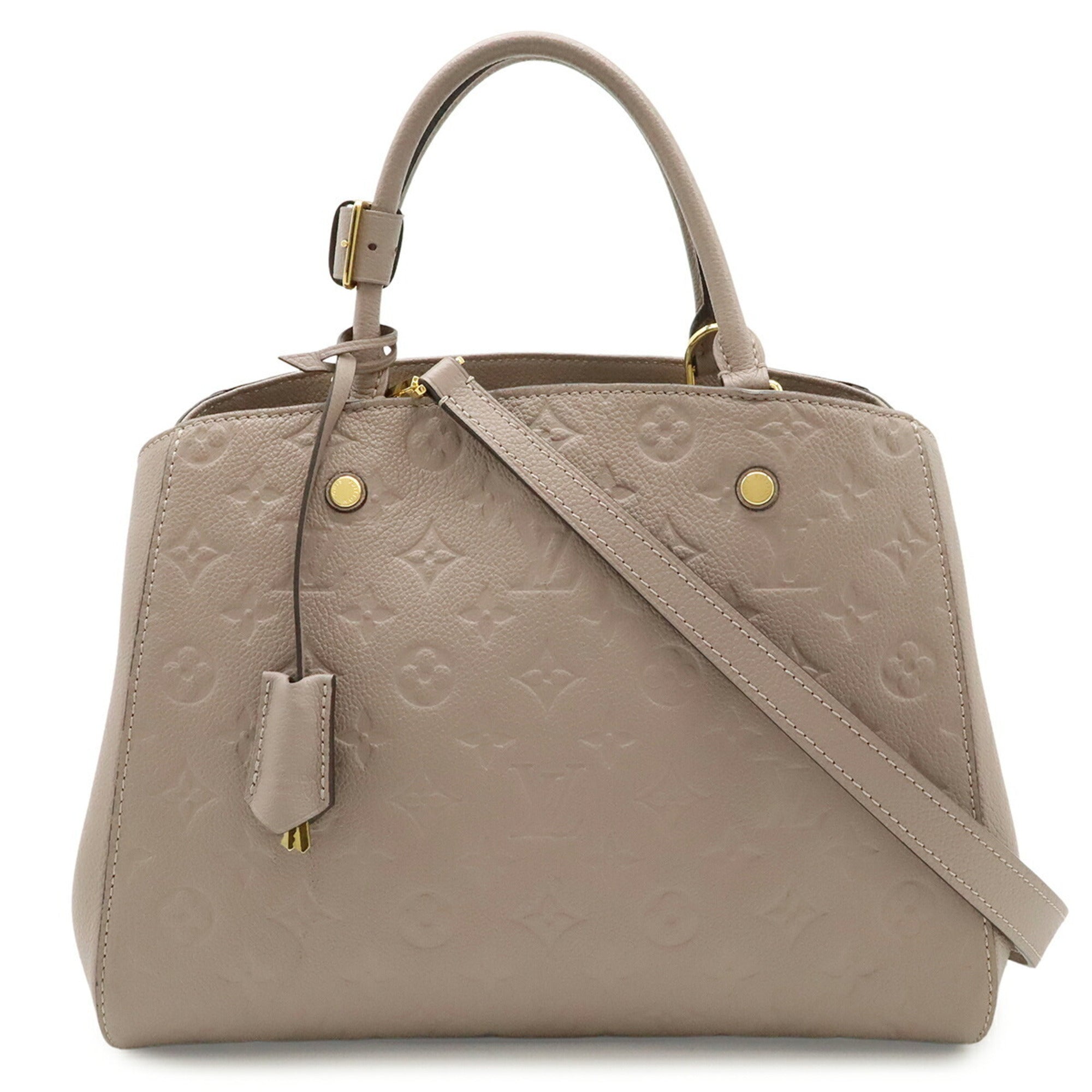 Louis Vuitton Brown Leather Handbag Shoulder Bag (Pre-Owned)