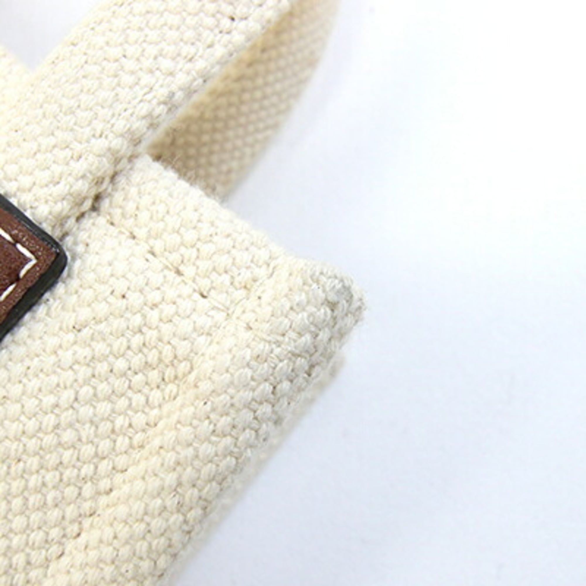 Bally Brown Cotton Canvas Leather Handbag Pochette (Pre-Owned)
