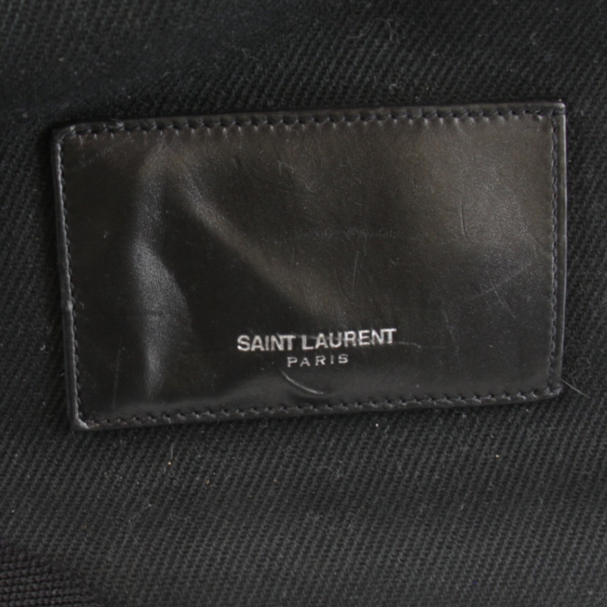 Yves Saint Laurent Black Cotton Canvas Backpack (Pre-Owned)