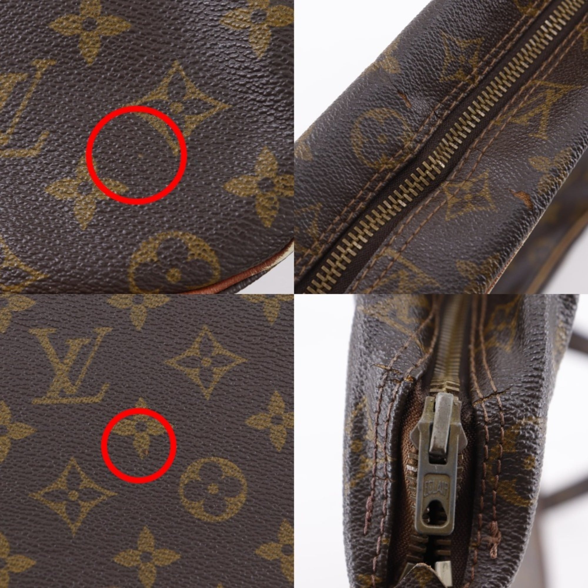 Louis Vuitton Brown Monogram Canvas Shoulder Bag (Pre-Owned)
