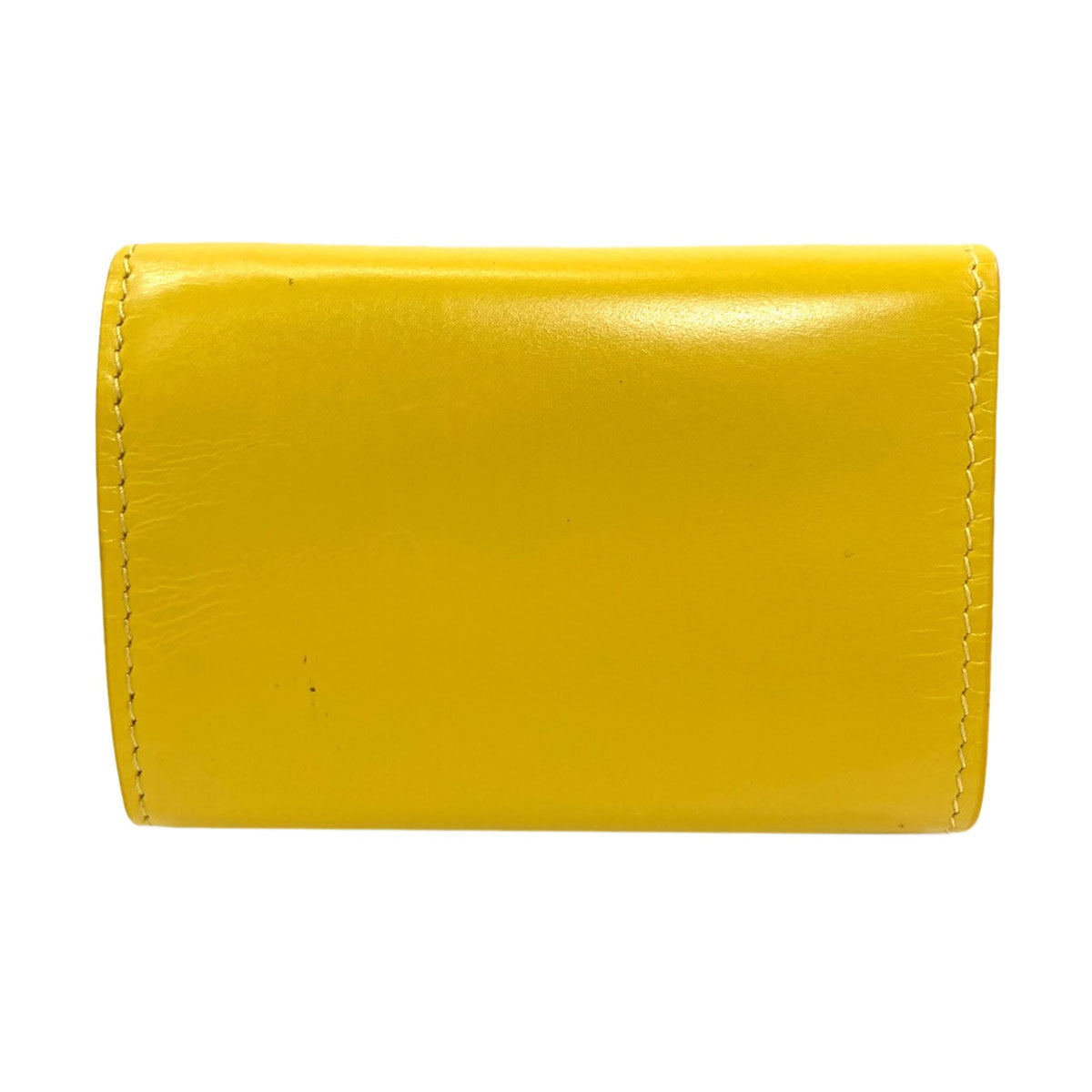 Balenciaga Yellow Leather Wallet (Tri-Fold) (Pre-Owned)
