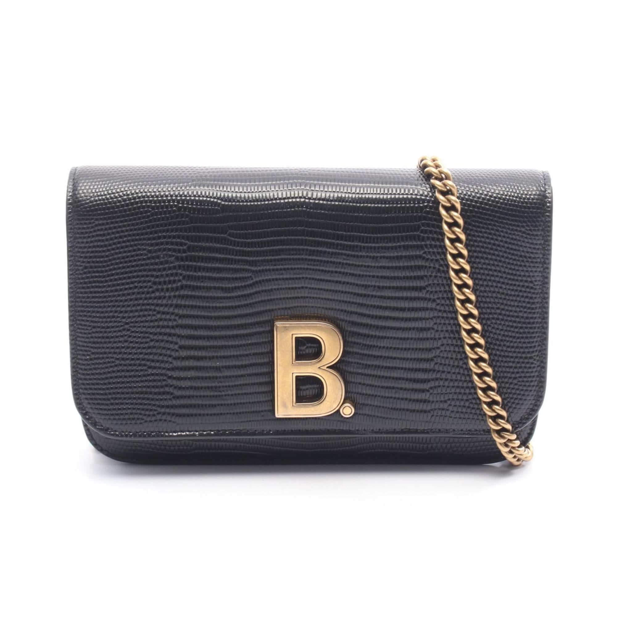 Balenciaga Black Leather Shoulder Bag (Pre-Owned)