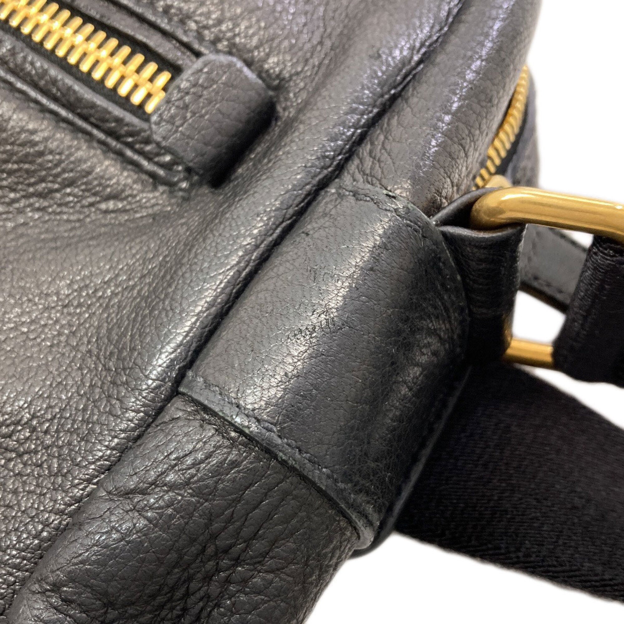 Prada Black Leather Shoulder Bag (Pre-Owned)