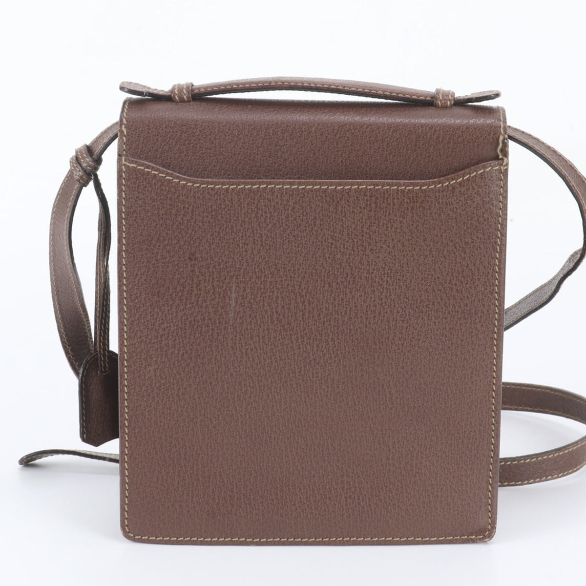 Gucci Brown Leather Crossbody Bag Handbag Shoulder Bag (Pre-Owned)