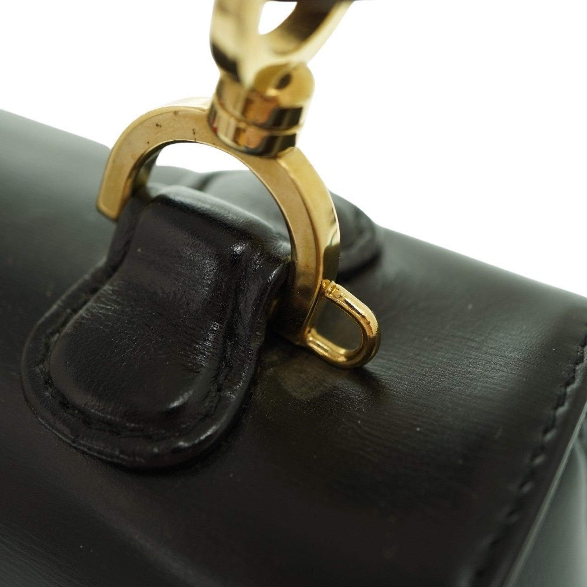 Gucci Black Leather Handbag (Pre-Owned)