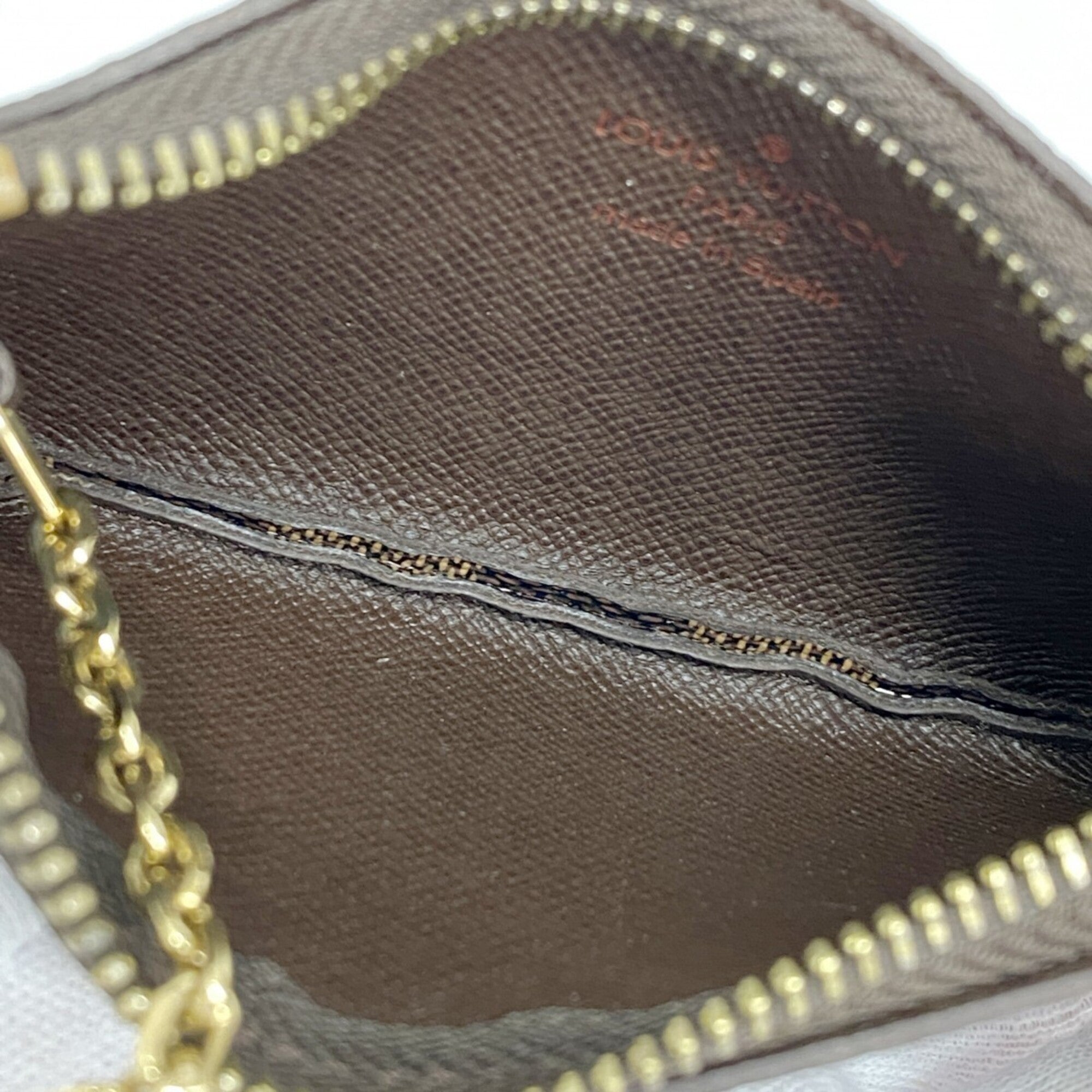 Louis Vuitton Ebene Coin Purse/Coin Case (Pre-Owned)