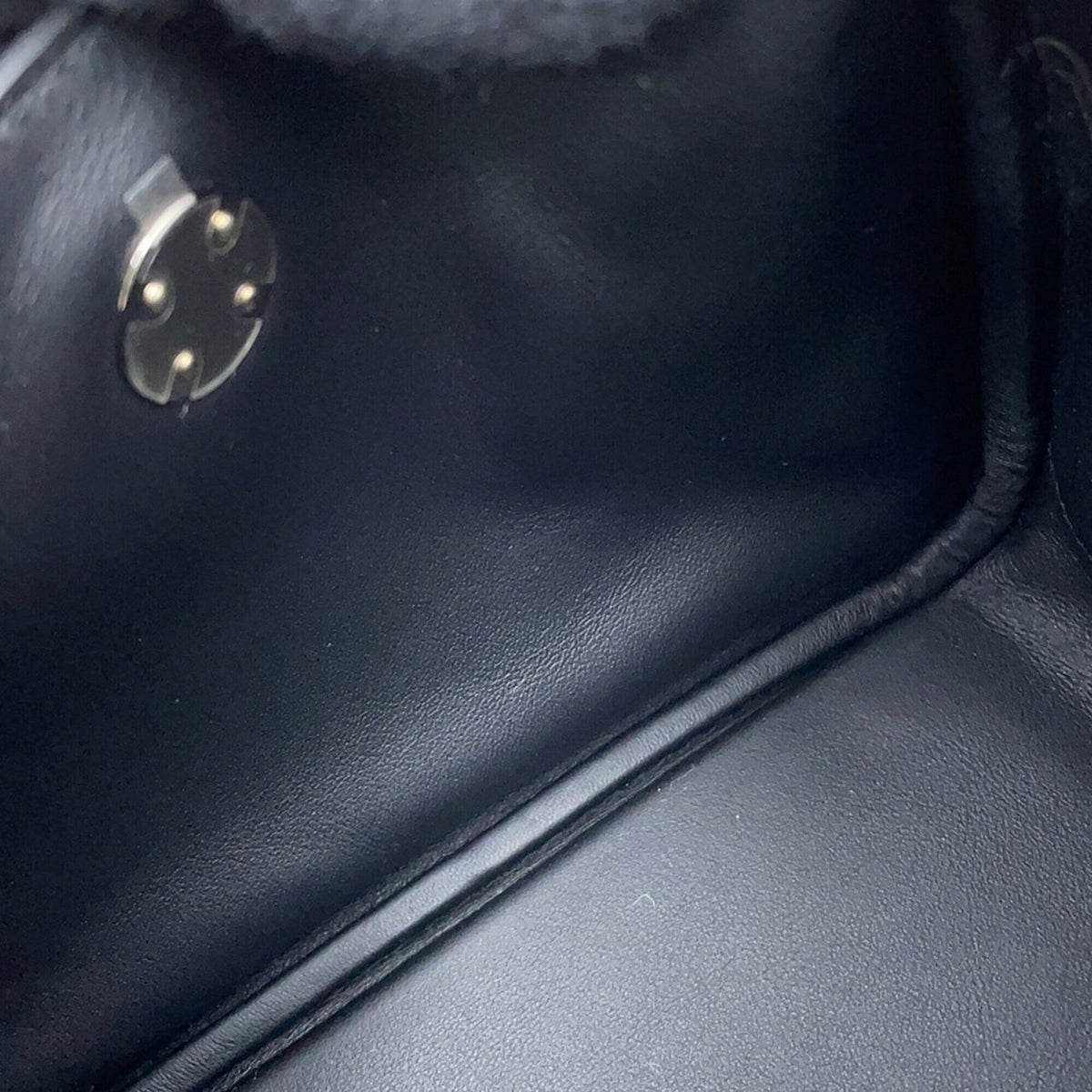 Hermes Black Taurillon Clemence Leather Handbag Shoulder Bag (Pre-Owned)