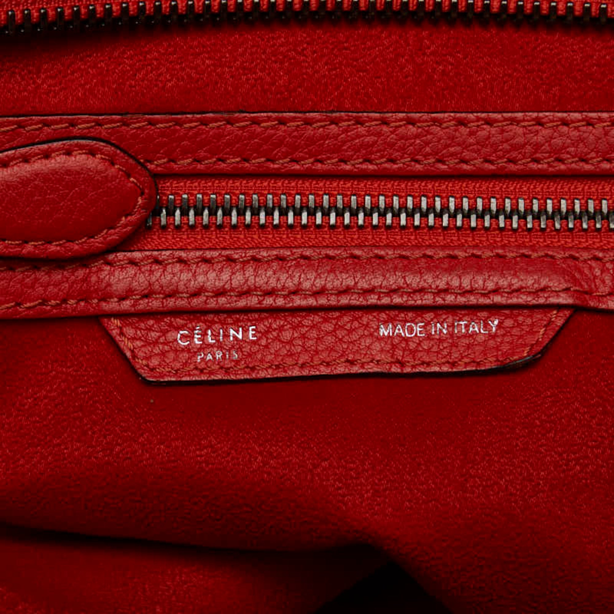 Celine Orange Leather Handbag (Pre-Owned)