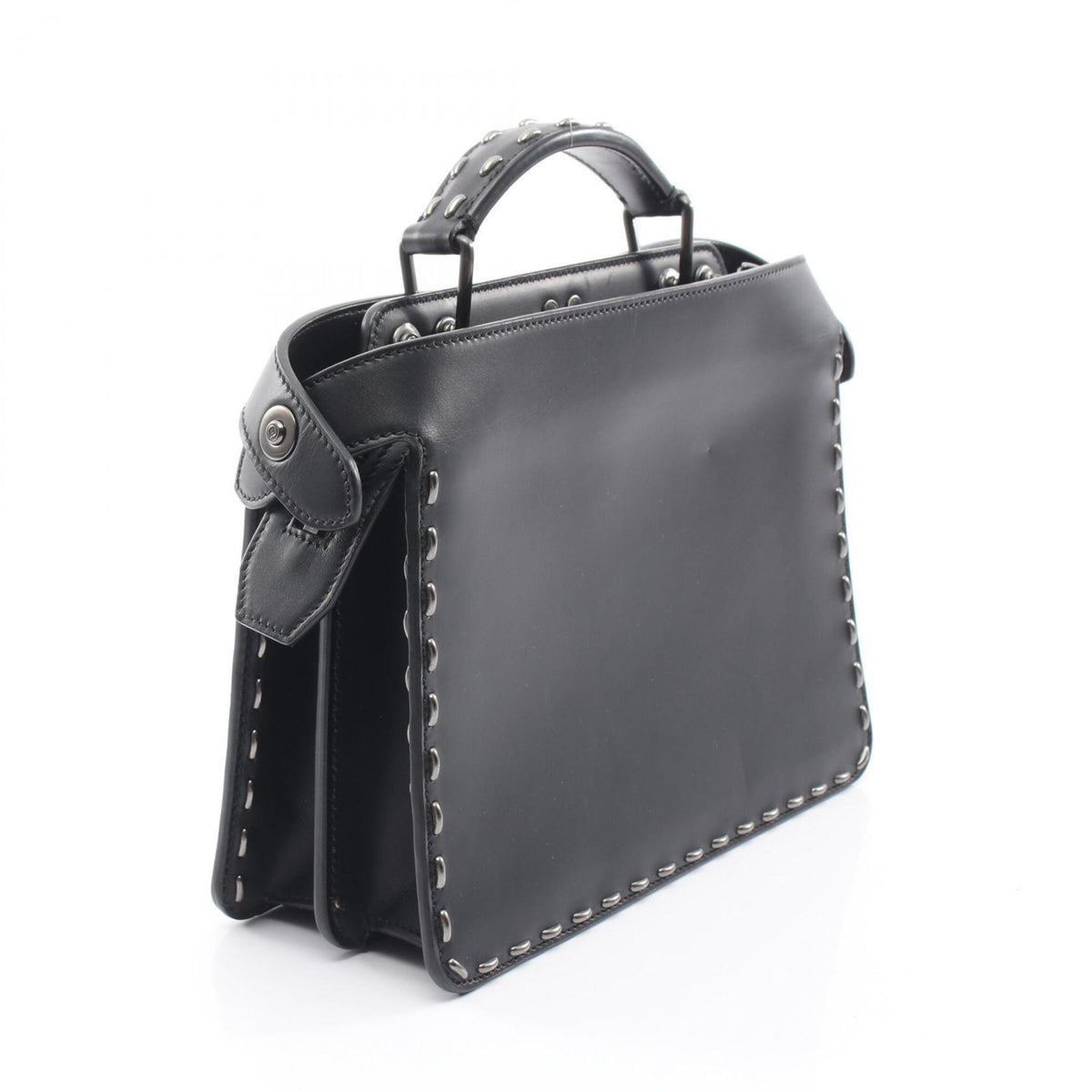 Fendi Black Leather Handbag (Pre-Owned)