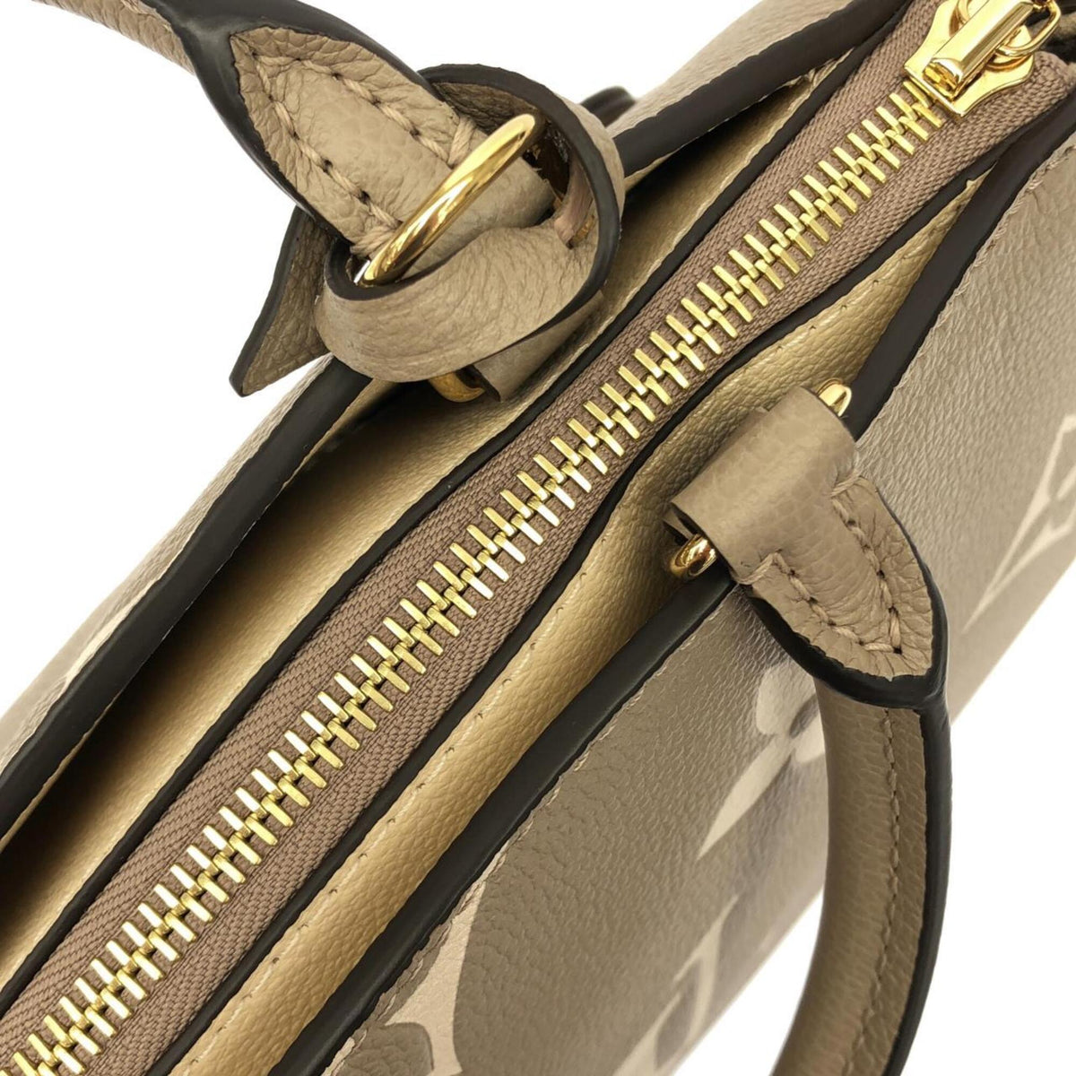 Louis Vuitton Cream Tourterelle Leather Handbag (Pre-Owned)