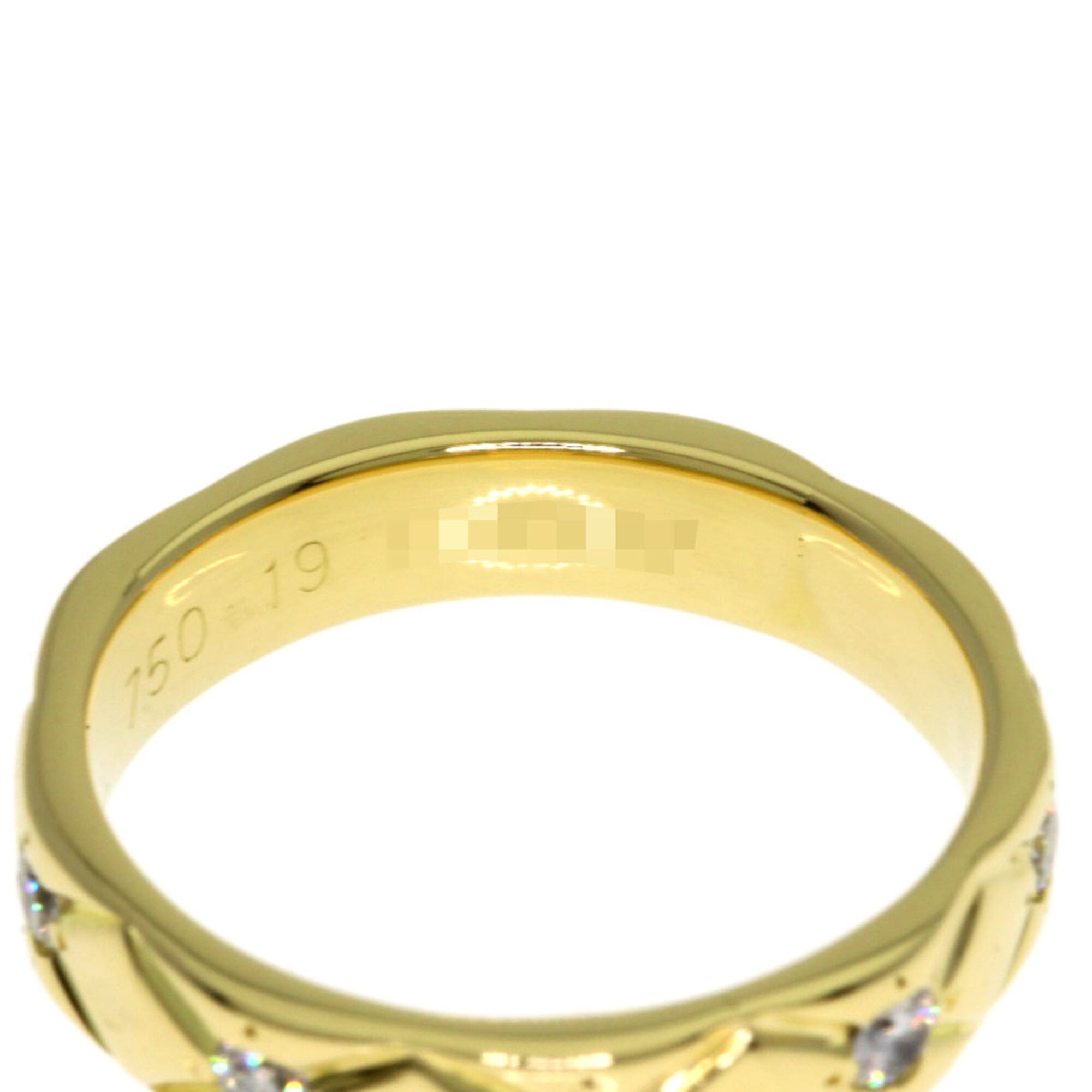 Chanel Matelasse Yellow Gold (18K) Band Ring (Pre-Owned)