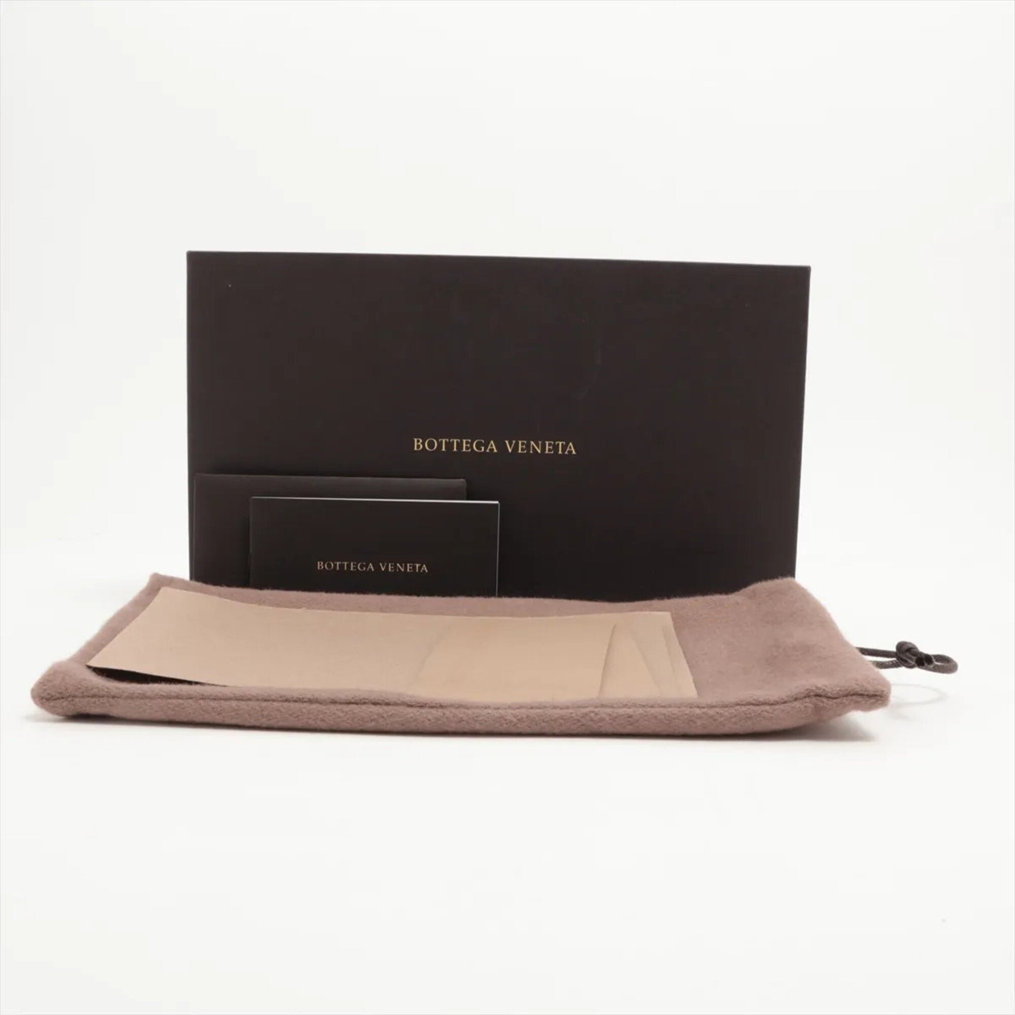 Bottega Veneta Navy Leather Long Wallet (Bi-Fold) (Pre-Owned)