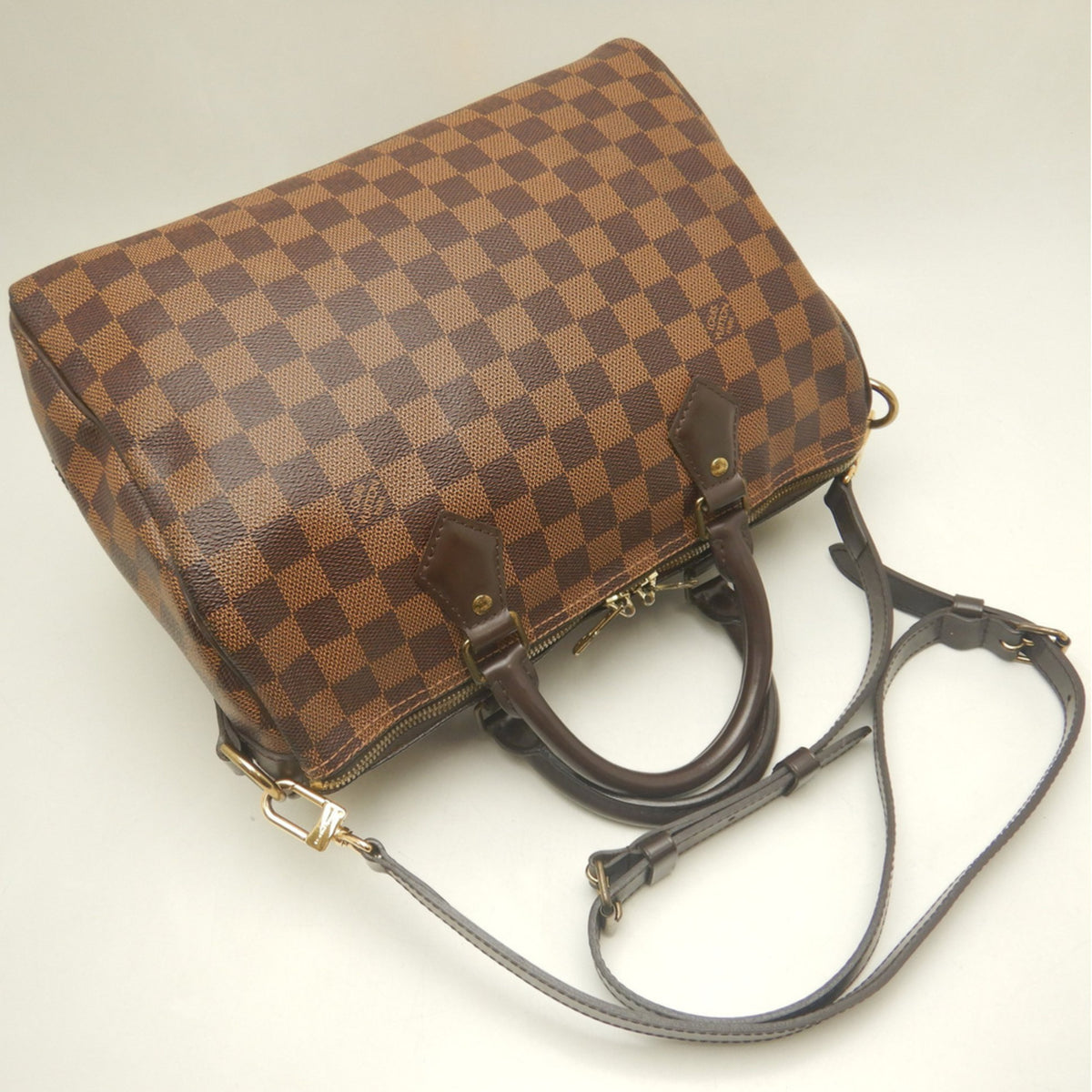 Louis Vuitton Ebene Damier Canvas Handbag (Pre-Owned)