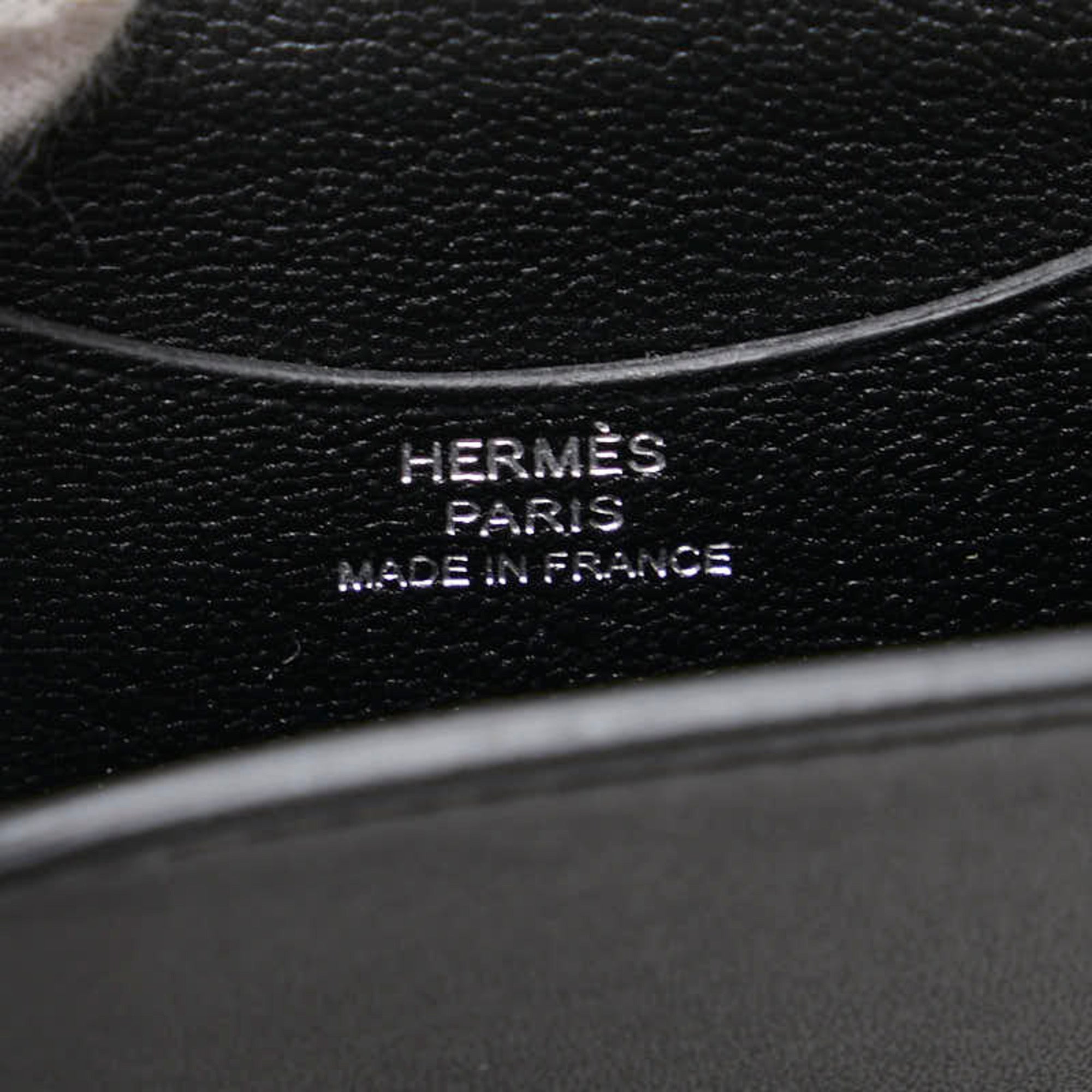 Hermes Black Box Calf Leather Shoulder Bag (Pre-Owned)