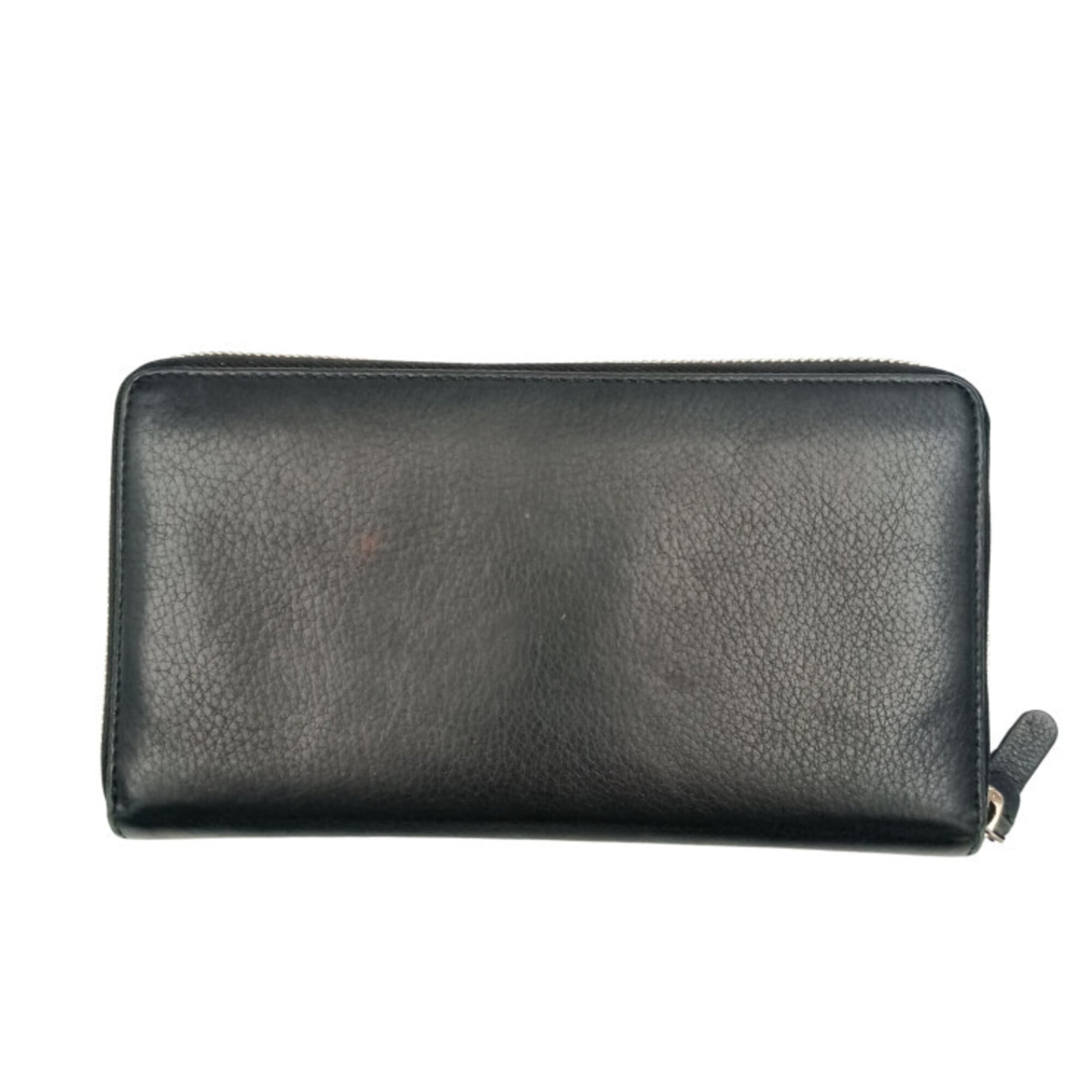 Balenciaga Black Leather Long Wallet (Bi-Fold) (Pre-Owned)