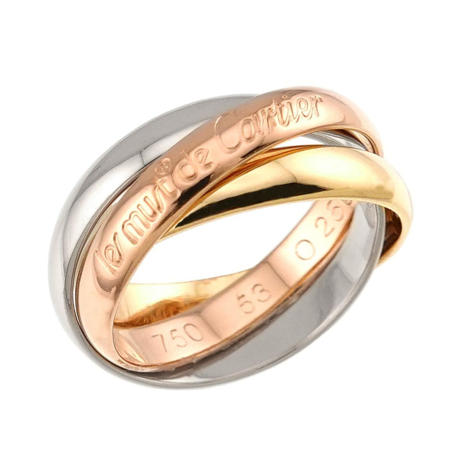 Cartier Yellow Gold (18K) Pink Gold (18K) White Gold (18K) Band Ring (Pre-Owned)