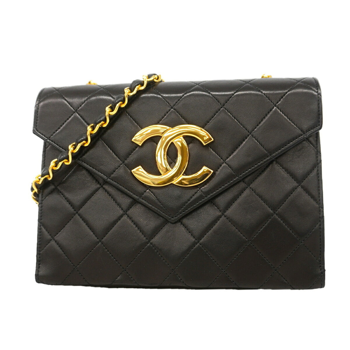 Chanel Black Leather Shoulder Bag (Pre-Owned)