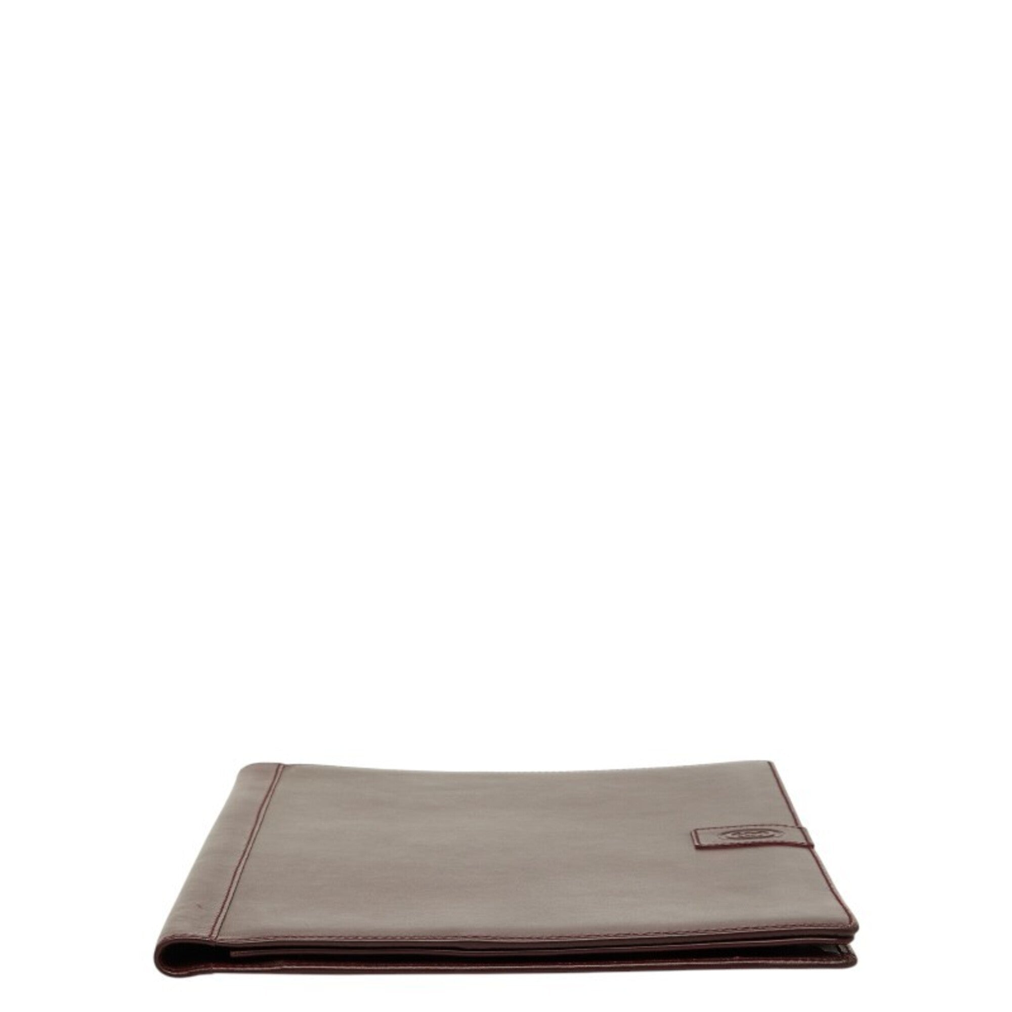 Gucci Bordeaux Red Color Wine Leather Document Case (Pre-Owned)