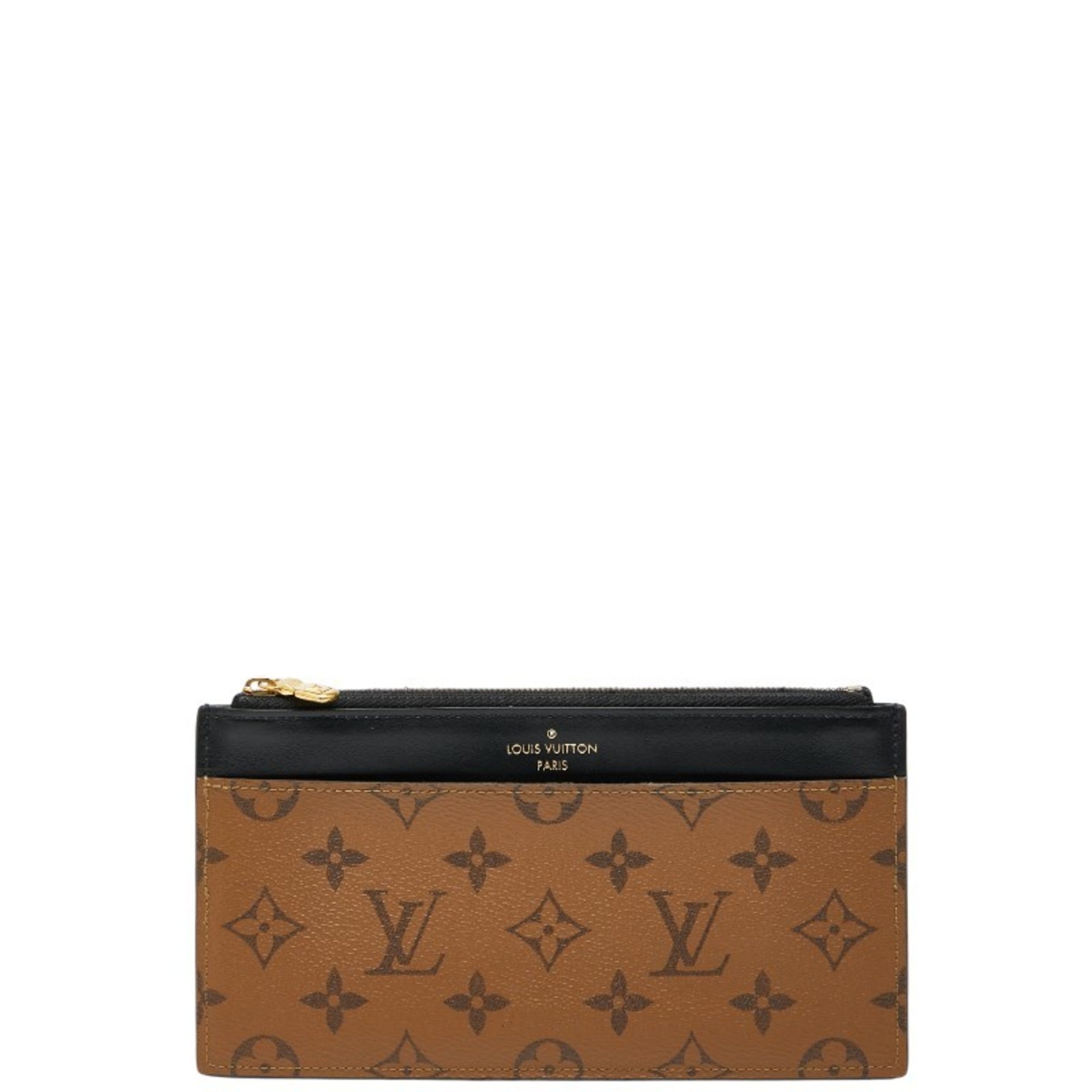 Louis Vuitton Monogram Reverse Black Brown Monogram Reverse Monogram Reverse Coin Purse/Coin Case (Pre-Owned)