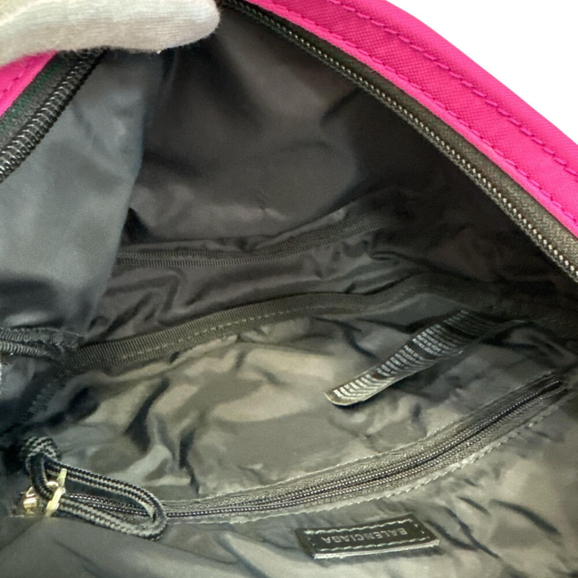 Balenciaga Pink Nylon Shoulder Bag (Pre-Owned)