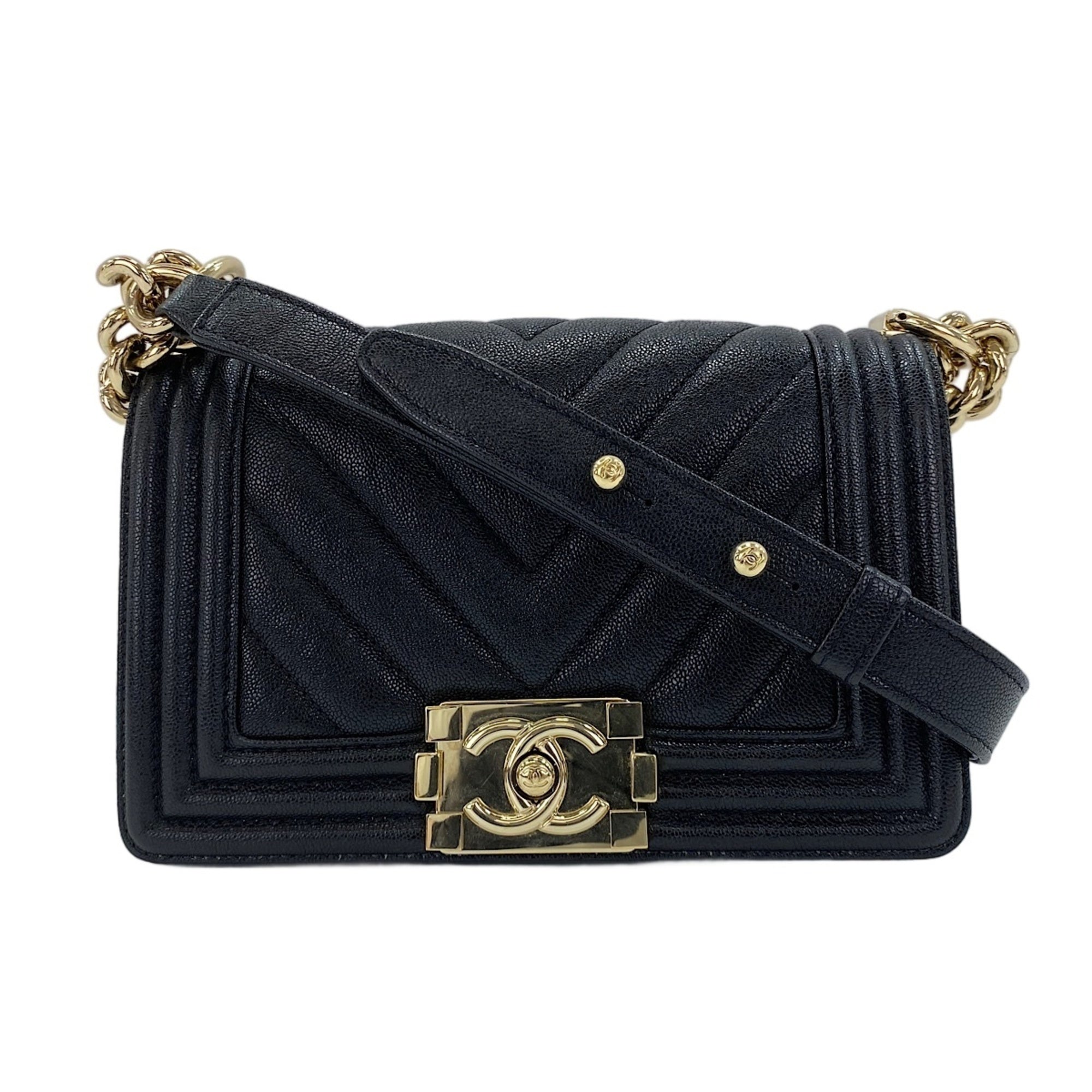 Chanel Boy Chanel Black Shoulder Bag (Pre-Owned)