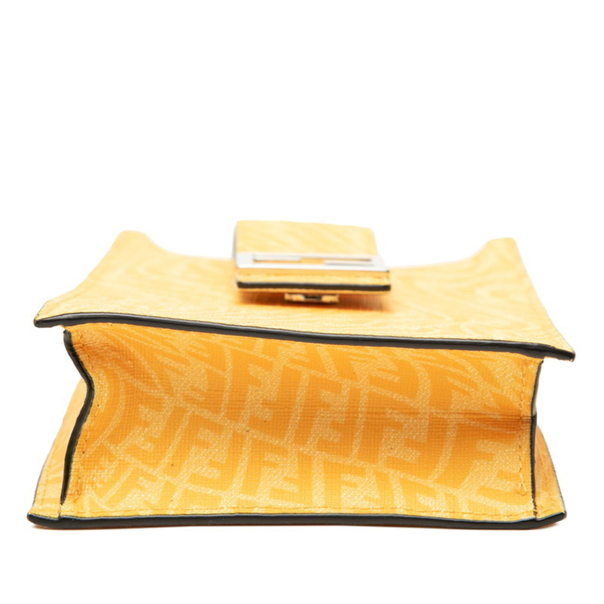 Fendi Yellow Pvc Leather Shoulder Bag (Pre-Owned)