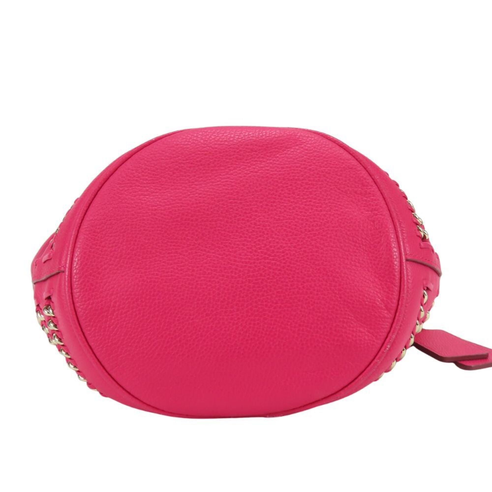Coach Pink Leather Shoulder Bag (Pre-Owned)