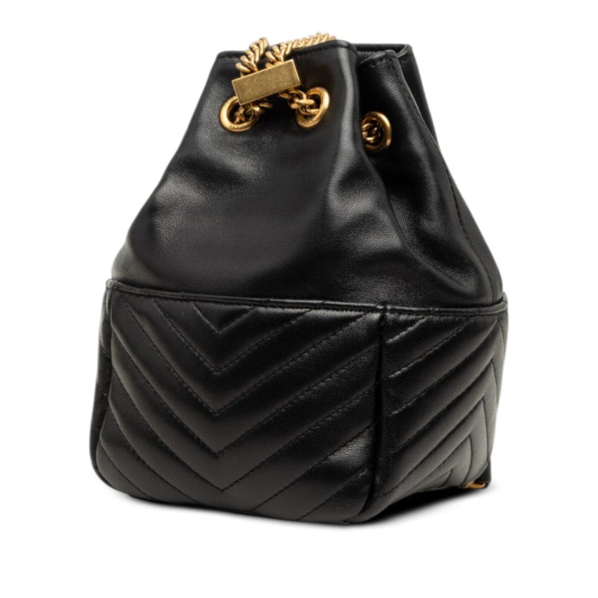 Saint Laurent Black Leather Shoulder Bag (Pre-Owned)