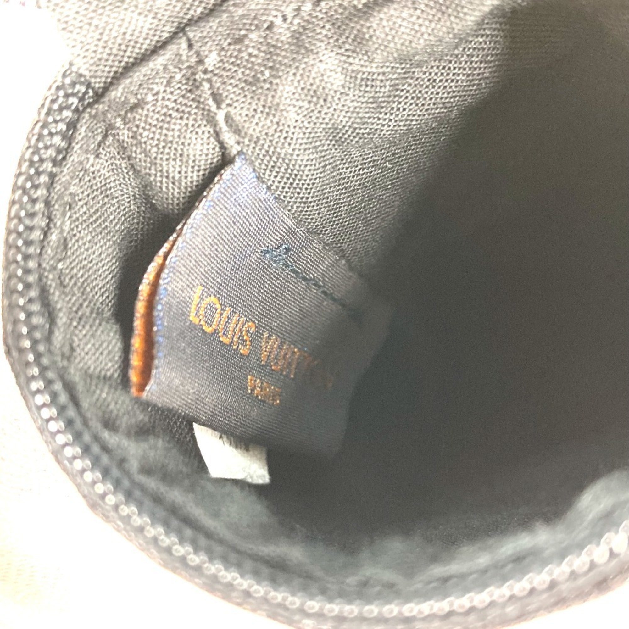 Louis Vuitton Black Monogram Cotton Polyester Pouch (Pre-Owned)
