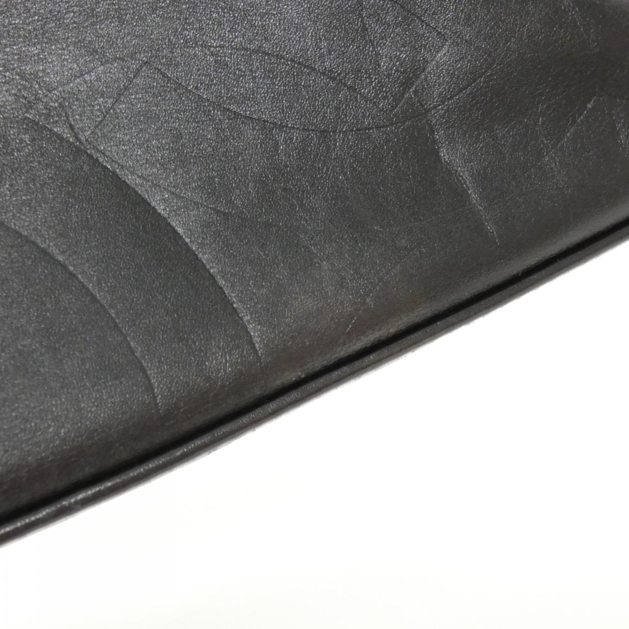 Chanel Black Leather Handbag (Pre-Owned)