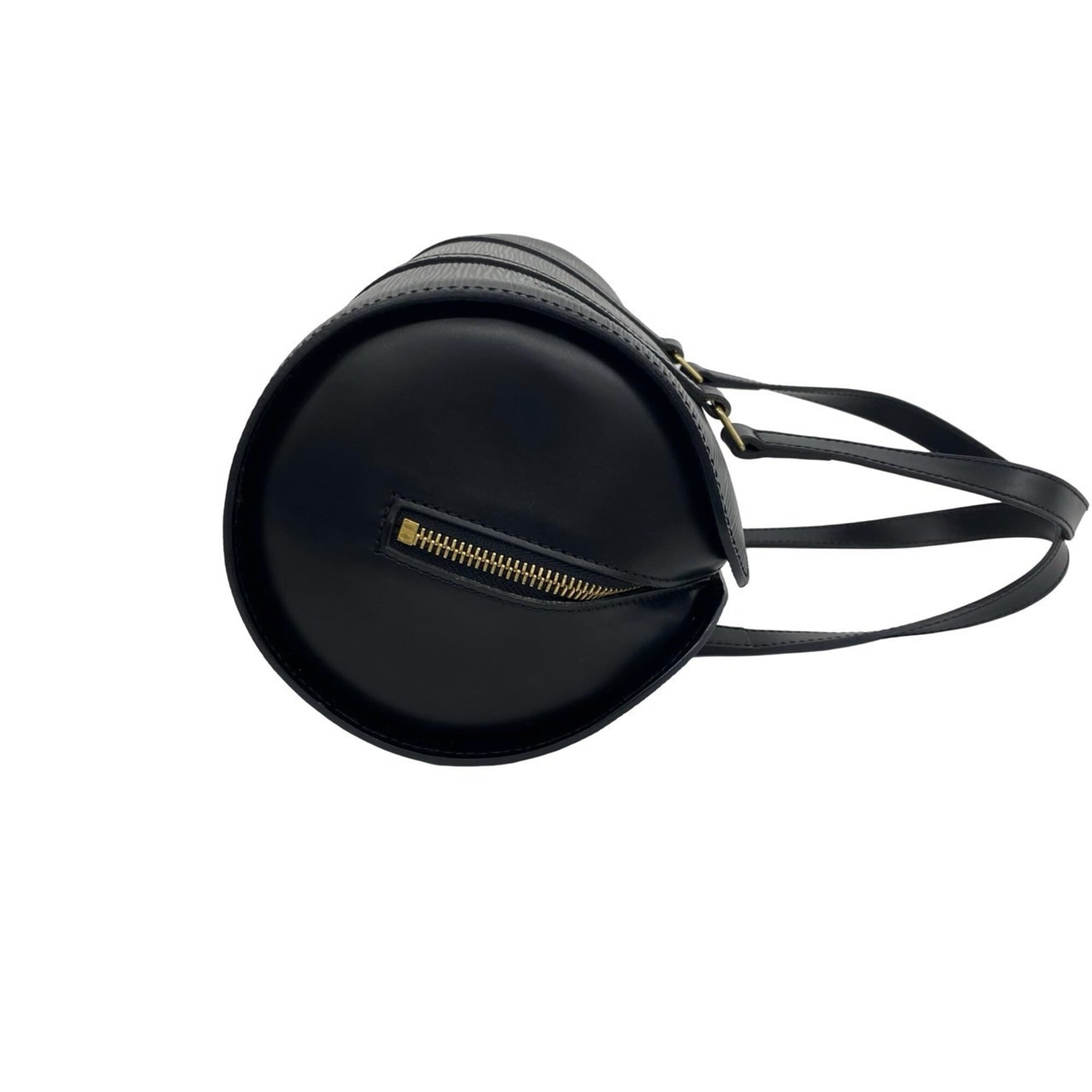 Louis Vuitton Black Leather Boston Bag Handbag Pouch (Pre-Owned)